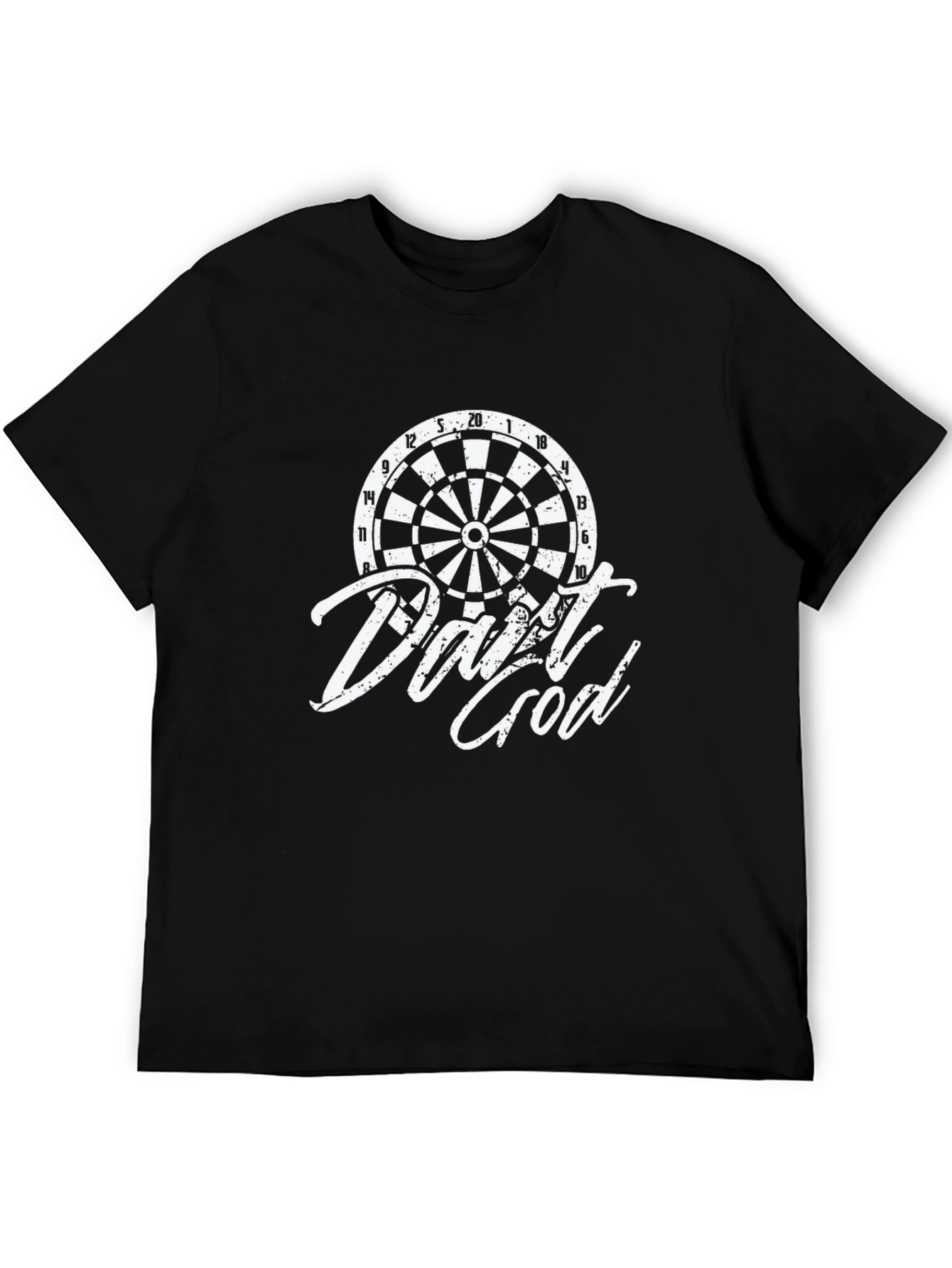 Dart God Graphic Tee - Black Casual T-Shirt