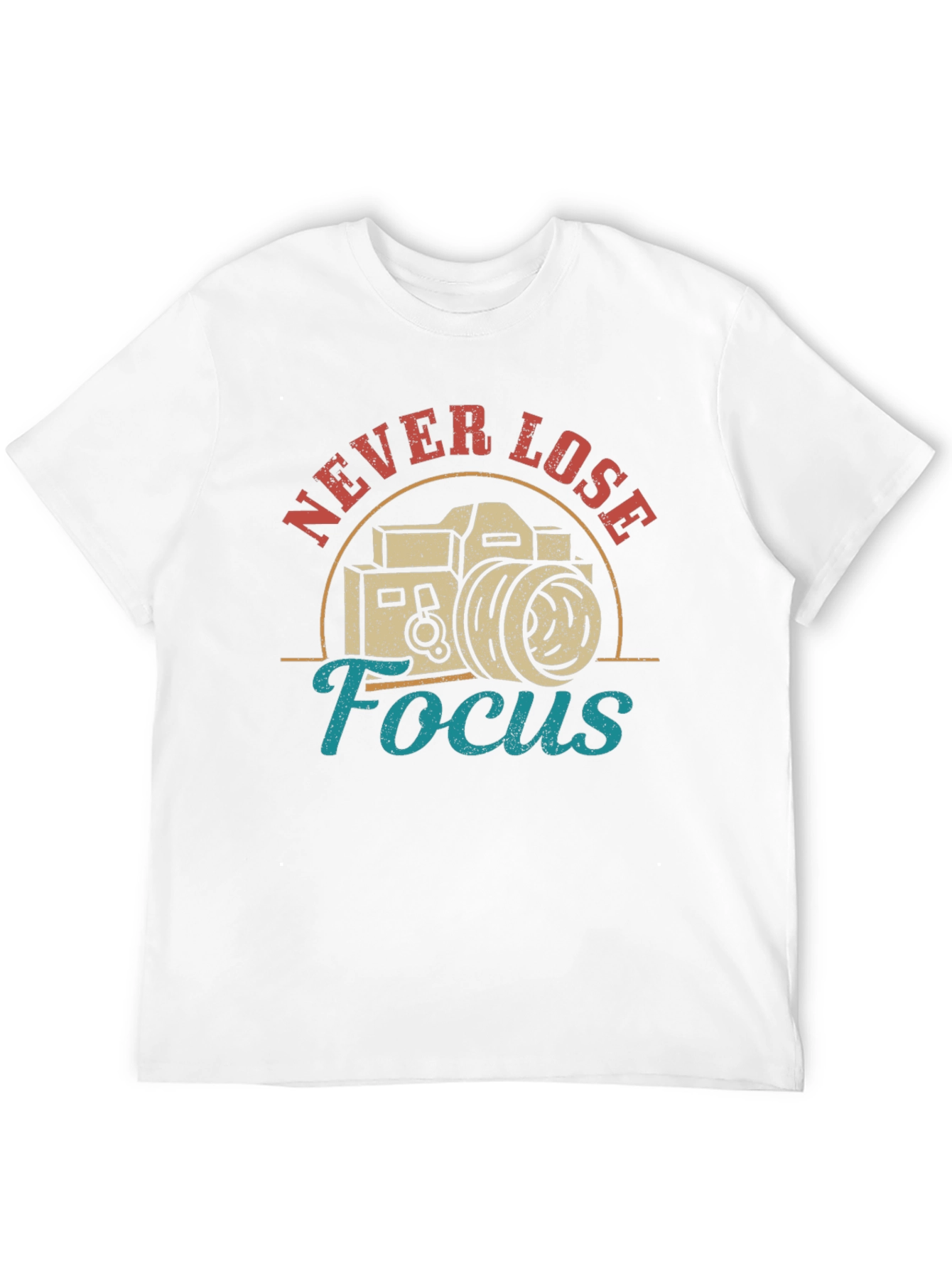 Never Lose Focus Camera Graphic T-Shirt