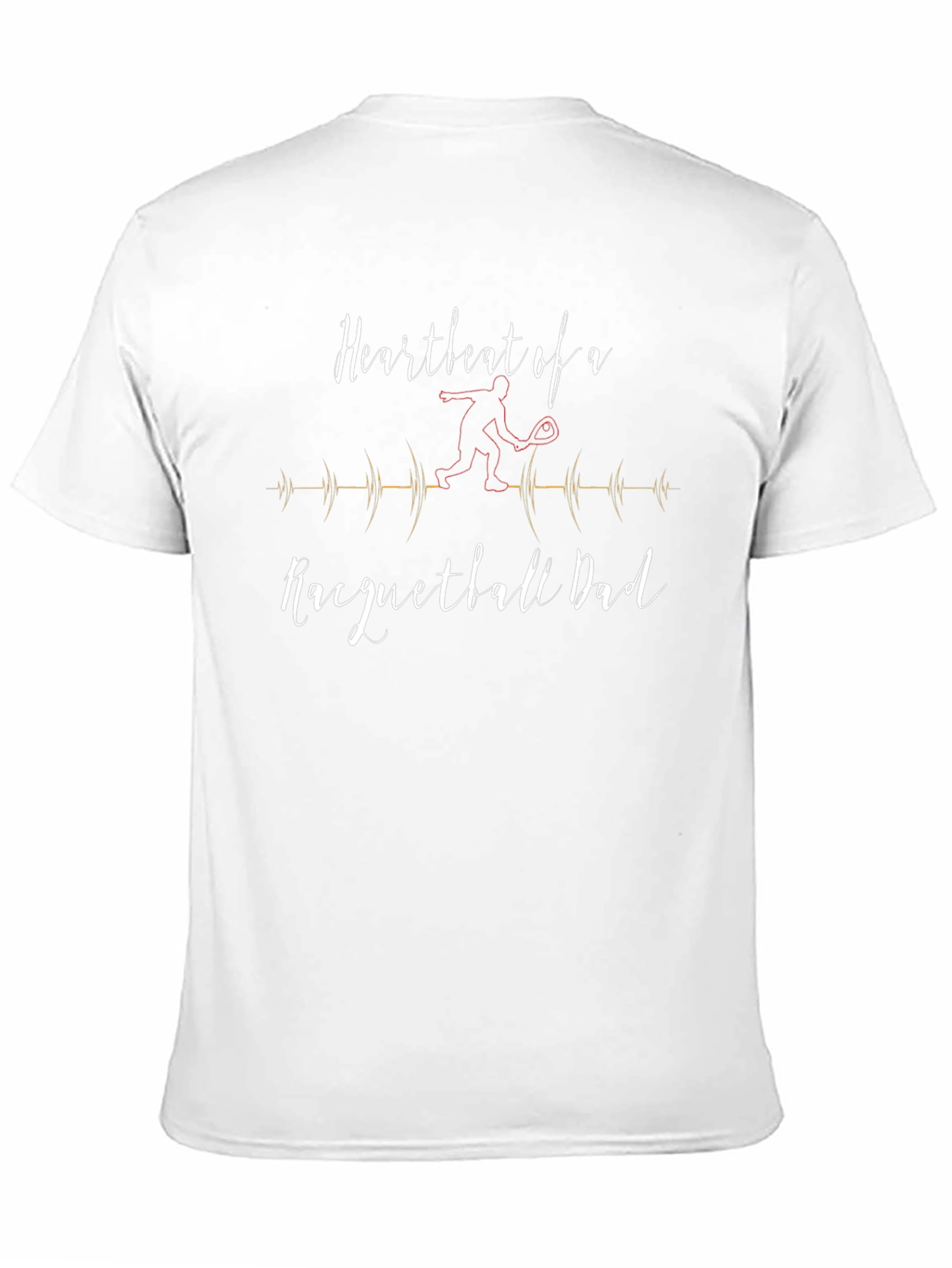 Heartbeat of a Racquetball Dad T-Shirt