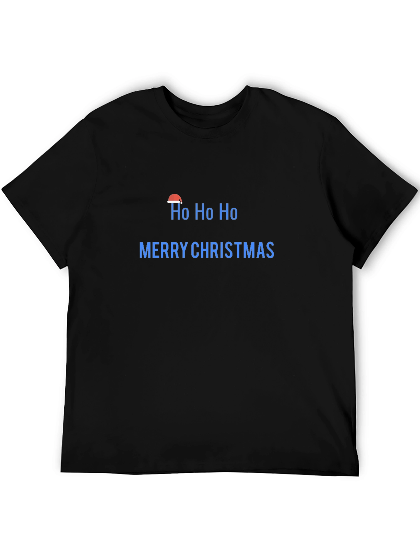 Ho Ho Ho Merry Christmas Black T-Shirt