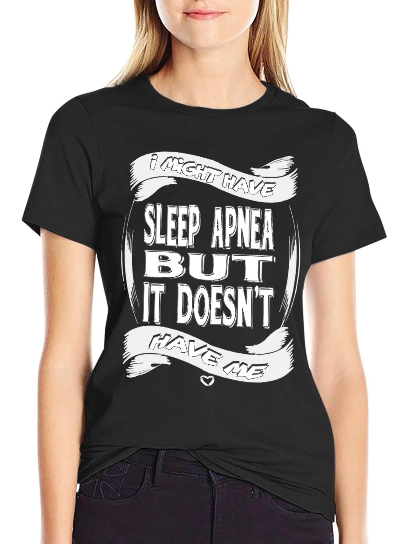 Sleep Apnea Awareness Graphic Tee - Black