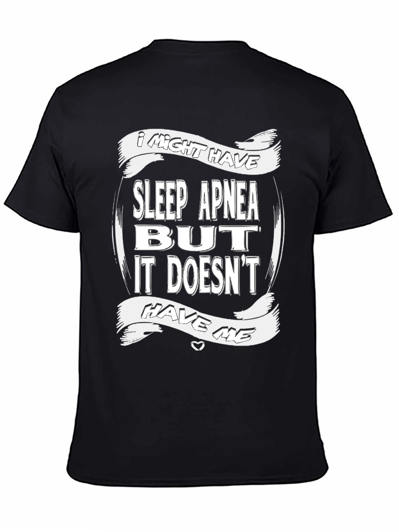 Sleep Apnea Awareness Graphic Tee - Black