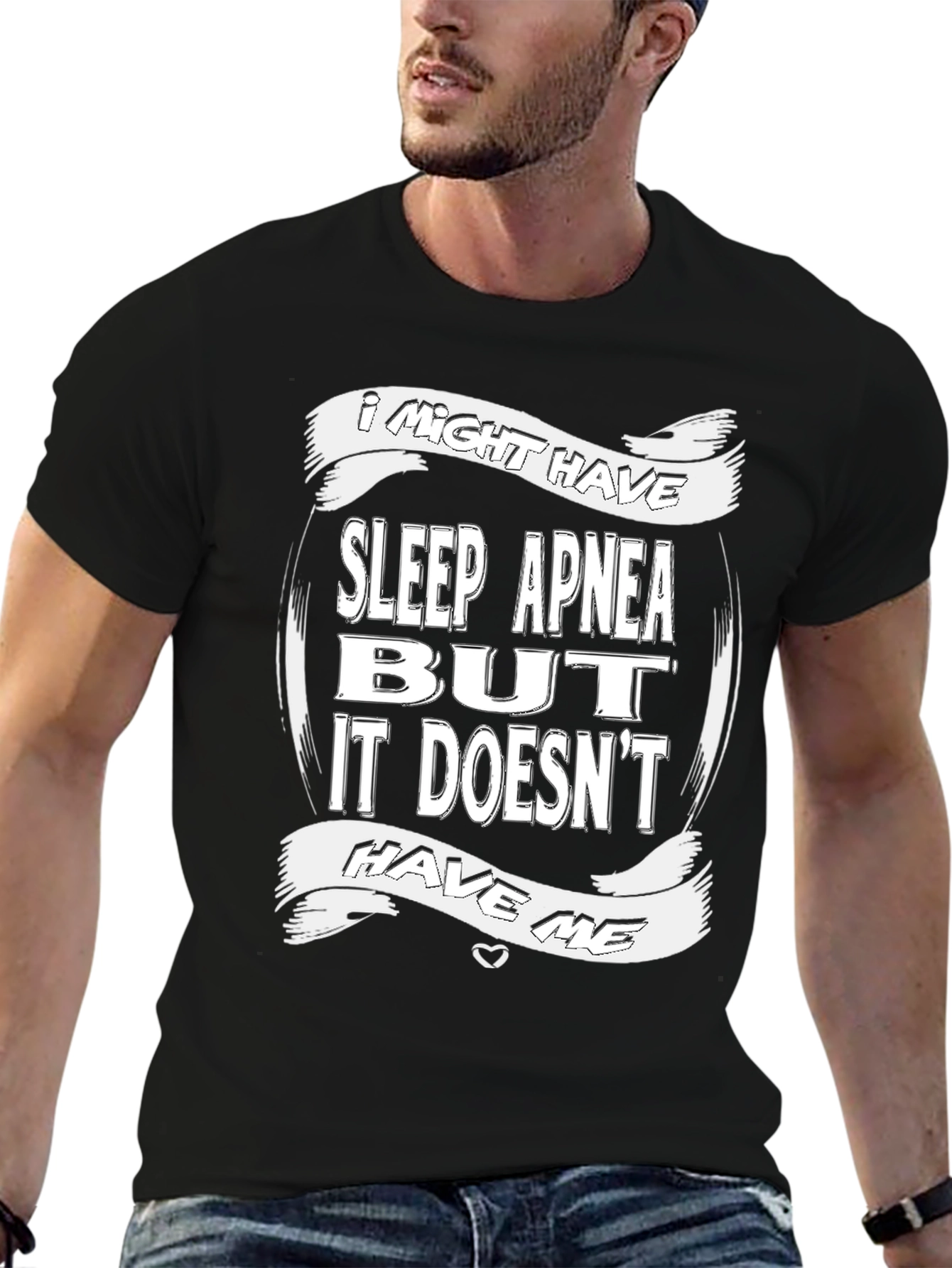 Sleep Apnea Awareness Graphic Tee - Black