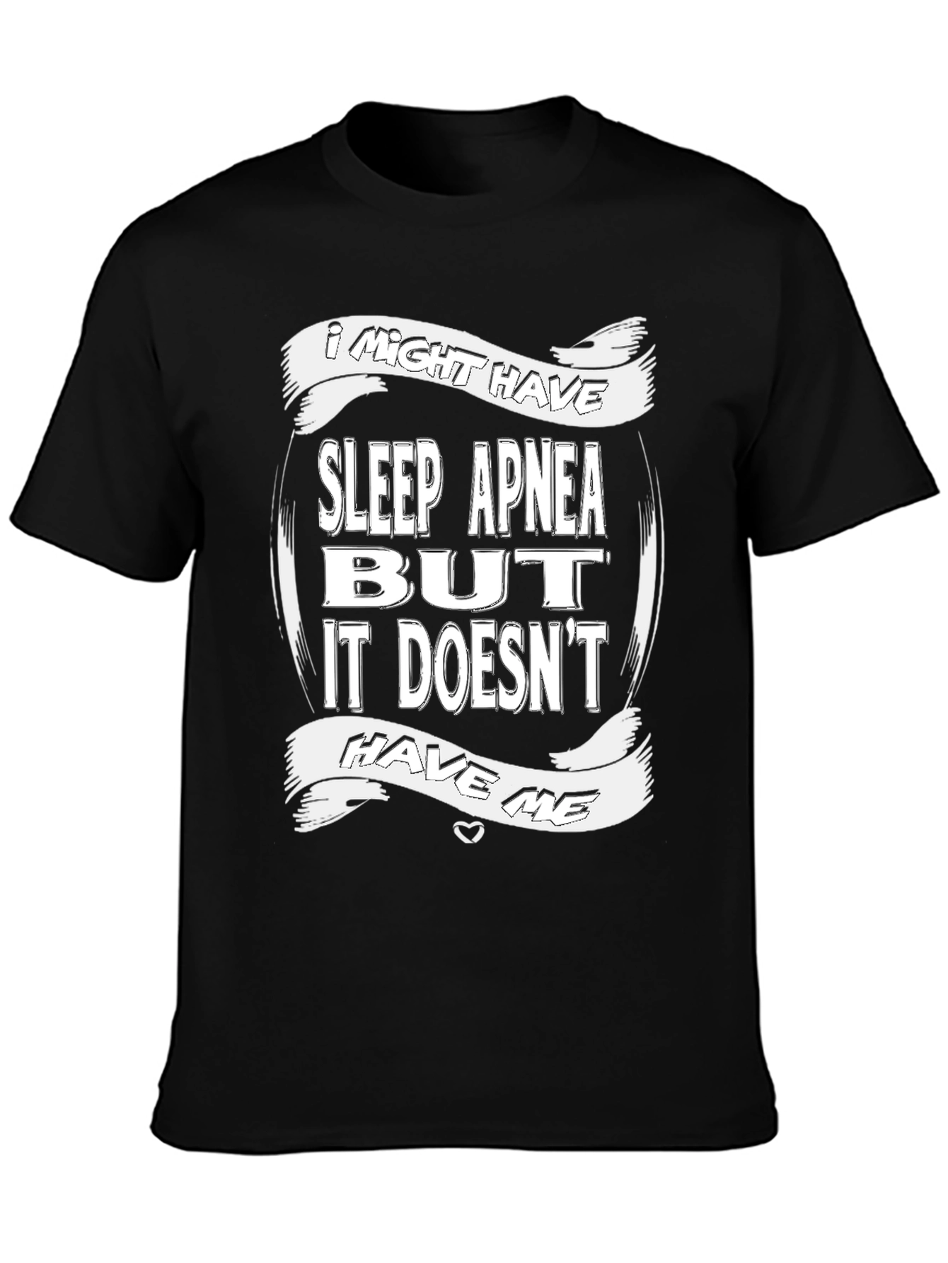 Sleep Apnea Awareness Graphic Tee - Black