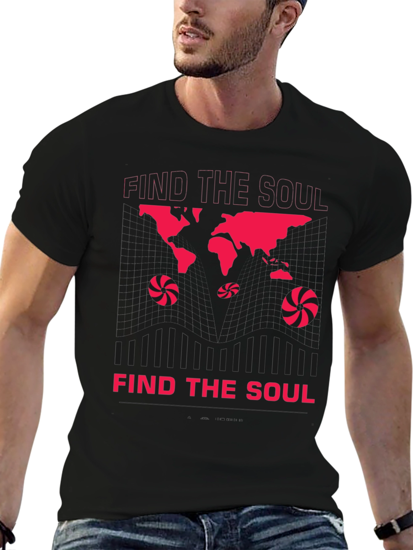 Find The Soul Graphic Print Crew Neck T-Shirt