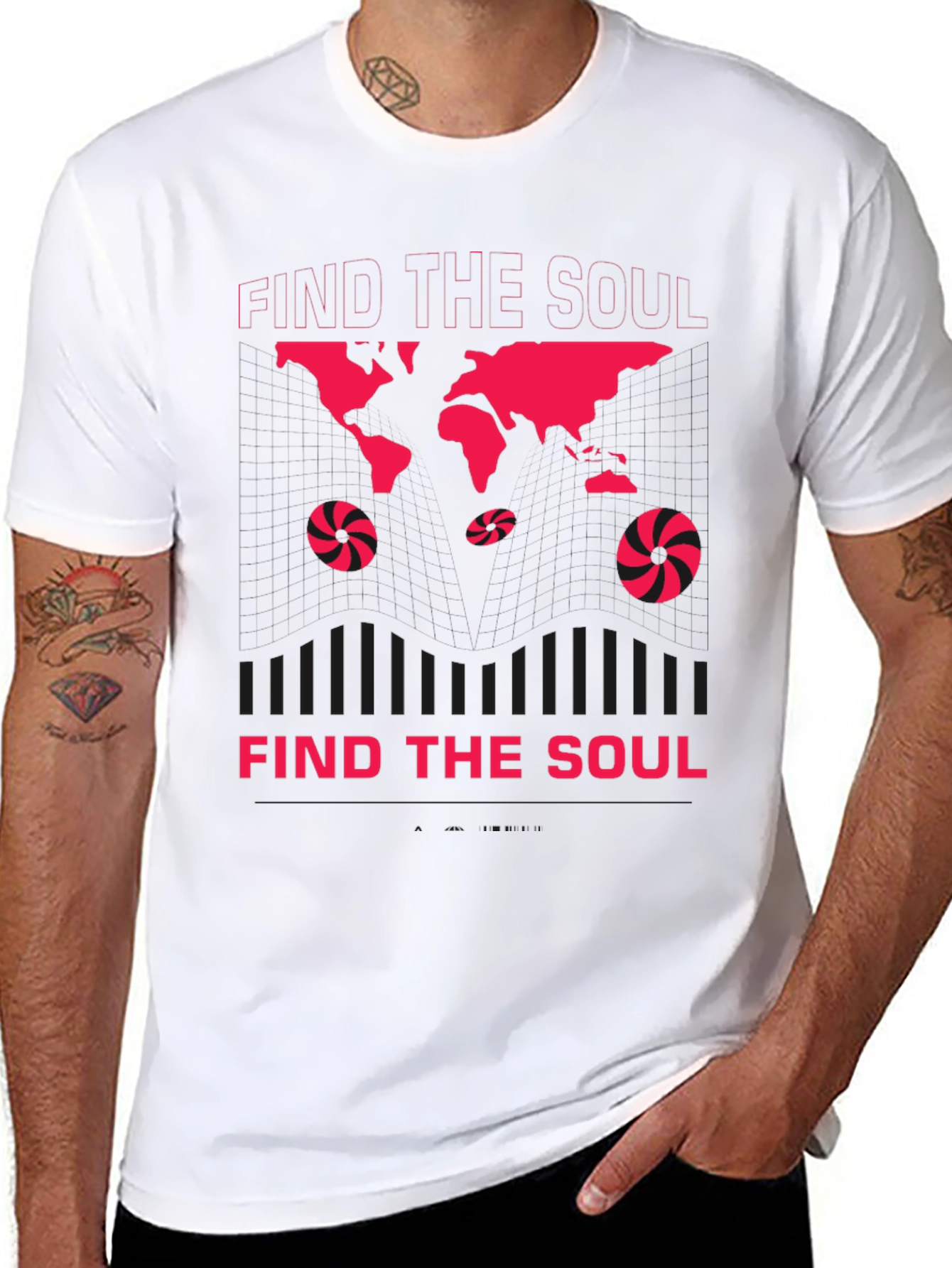 Find The Soul Graphic Print Crew Neck T-Shirt