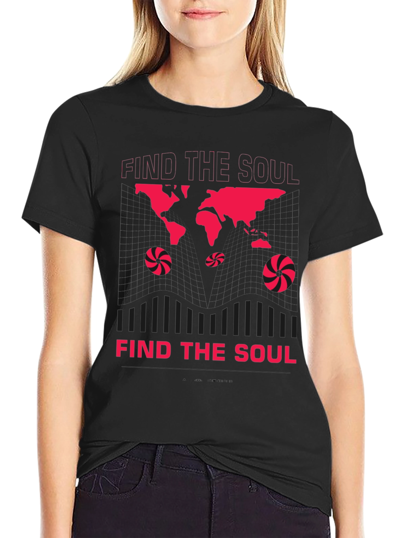 Find The Soul Graphic Print Crew Neck T-Shirt