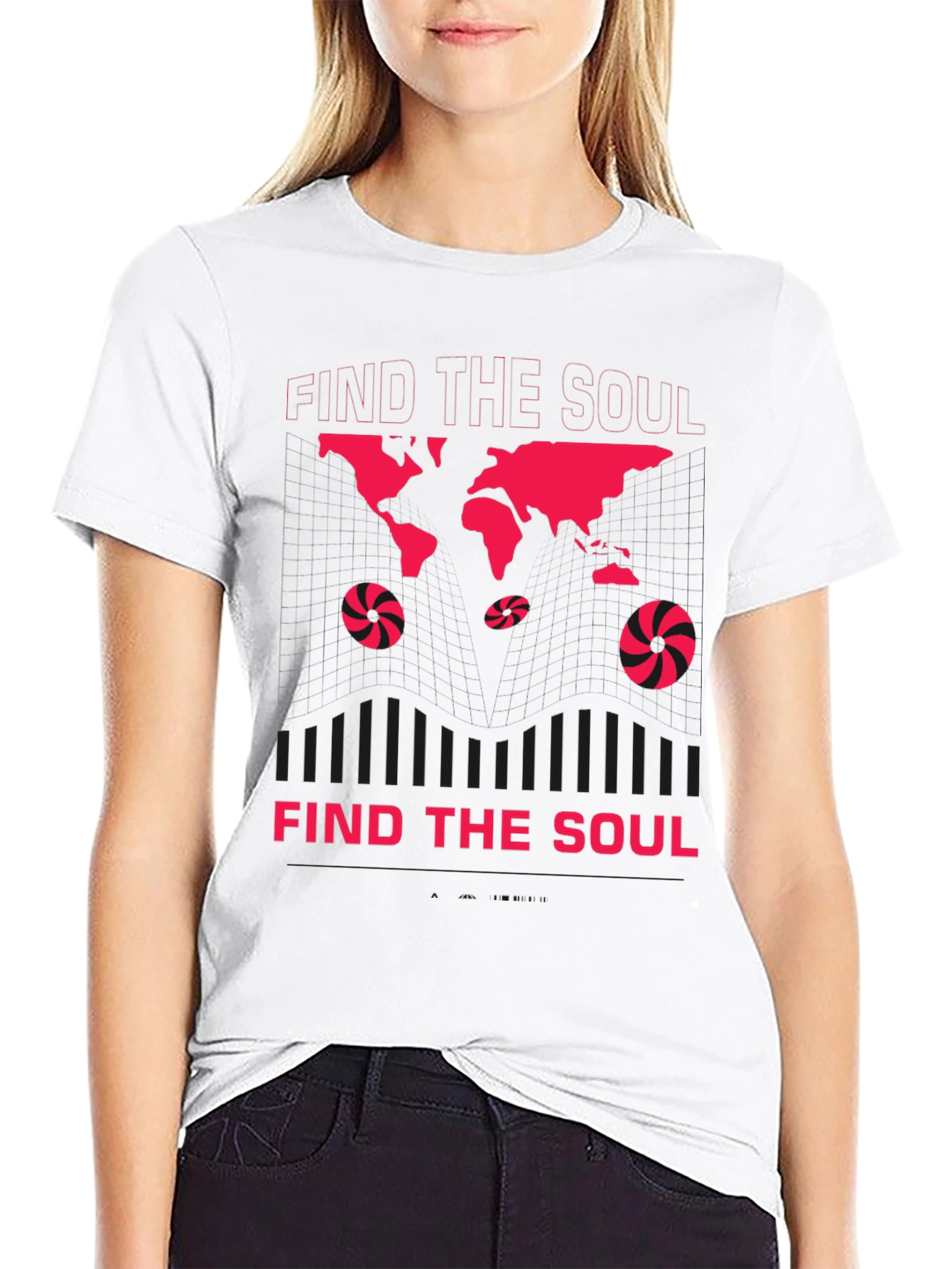Find The Soul Graphic Print Crew Neck T-Shirt