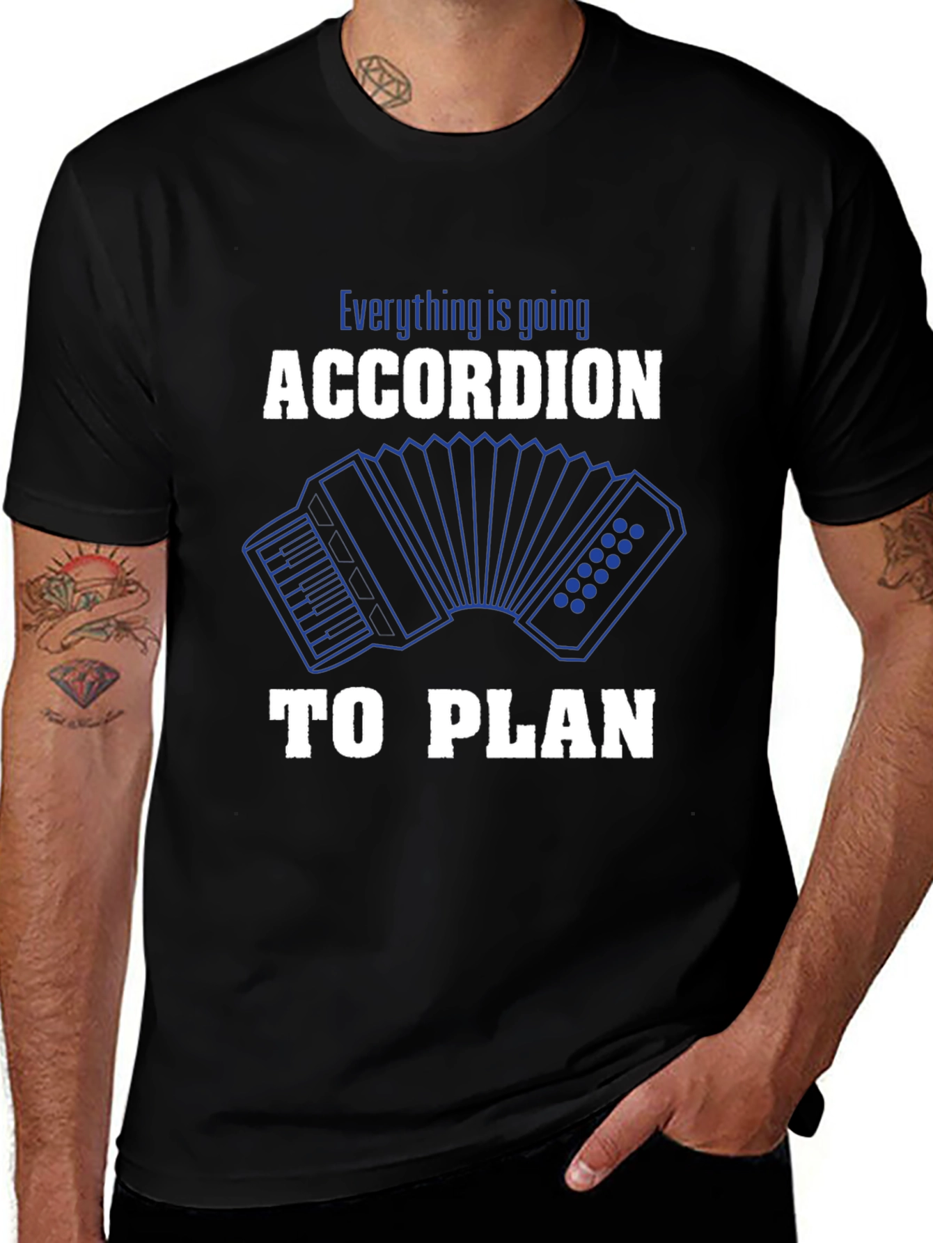 Accordion to Plan Graphic T-Shirt