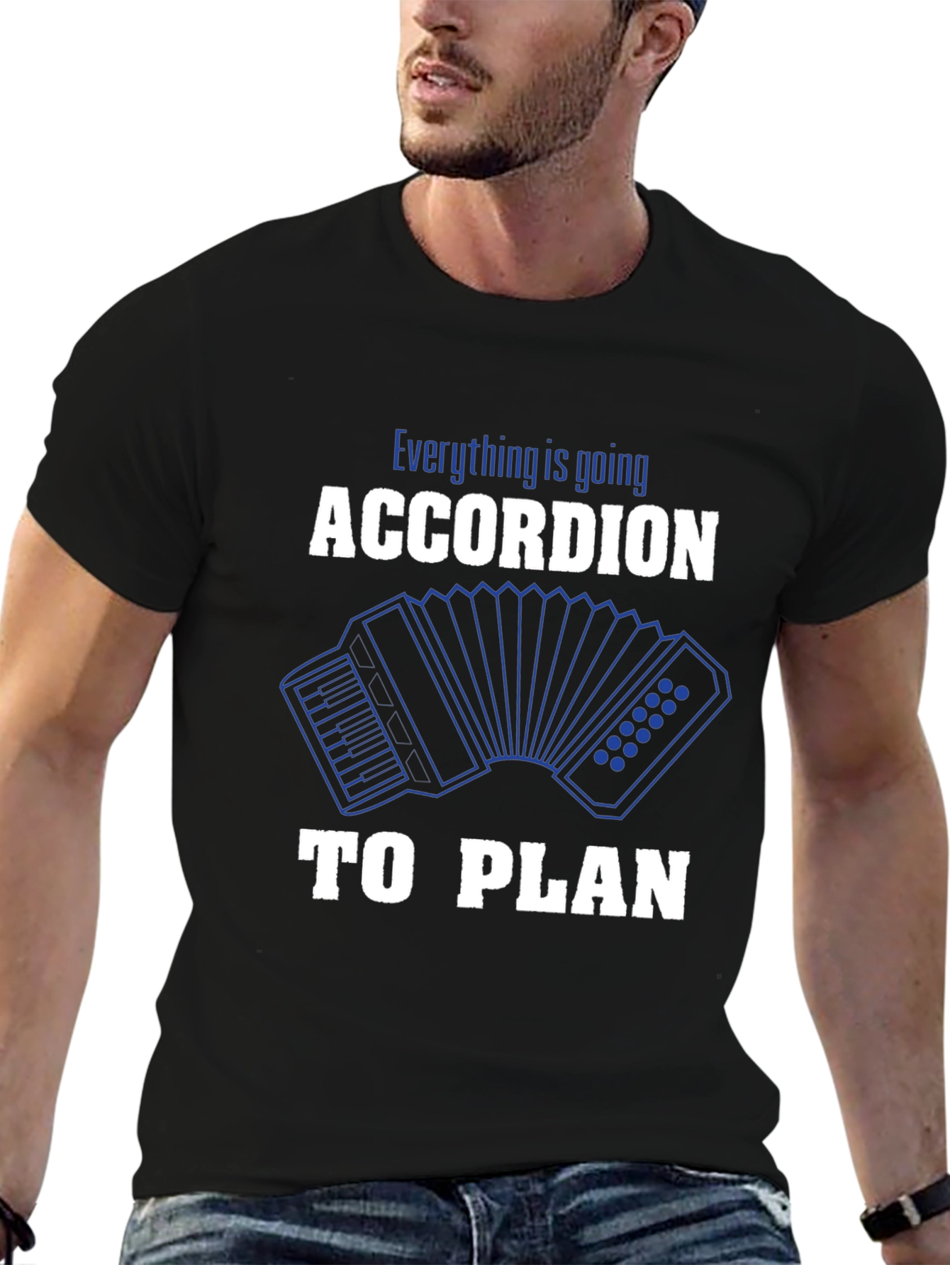 Accordion to Plan Graphic T-Shirt