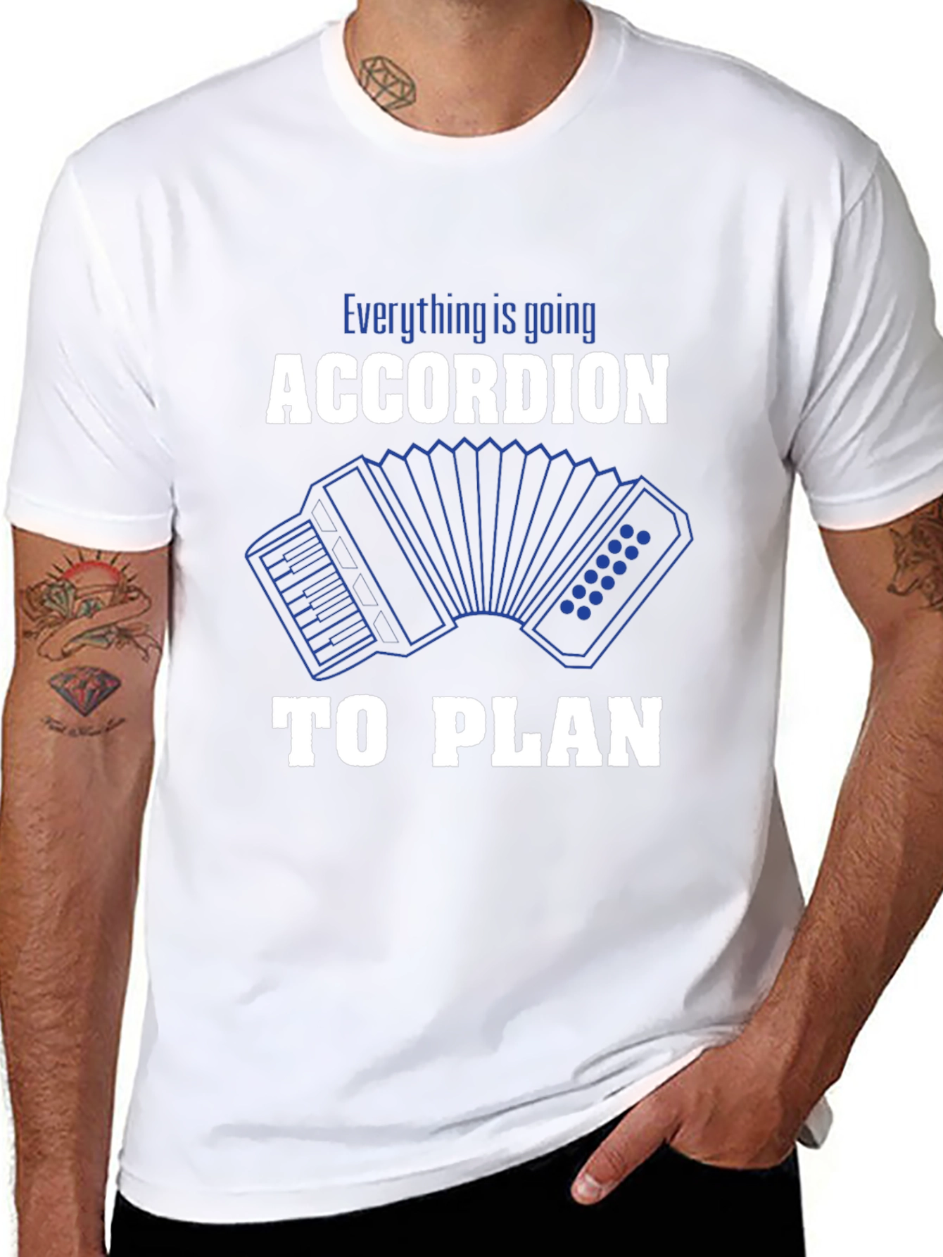 Accordion to Plan Graphic T-Shirt