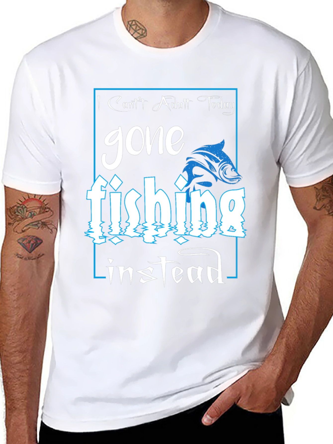 Gone Fishing Graphic Tee