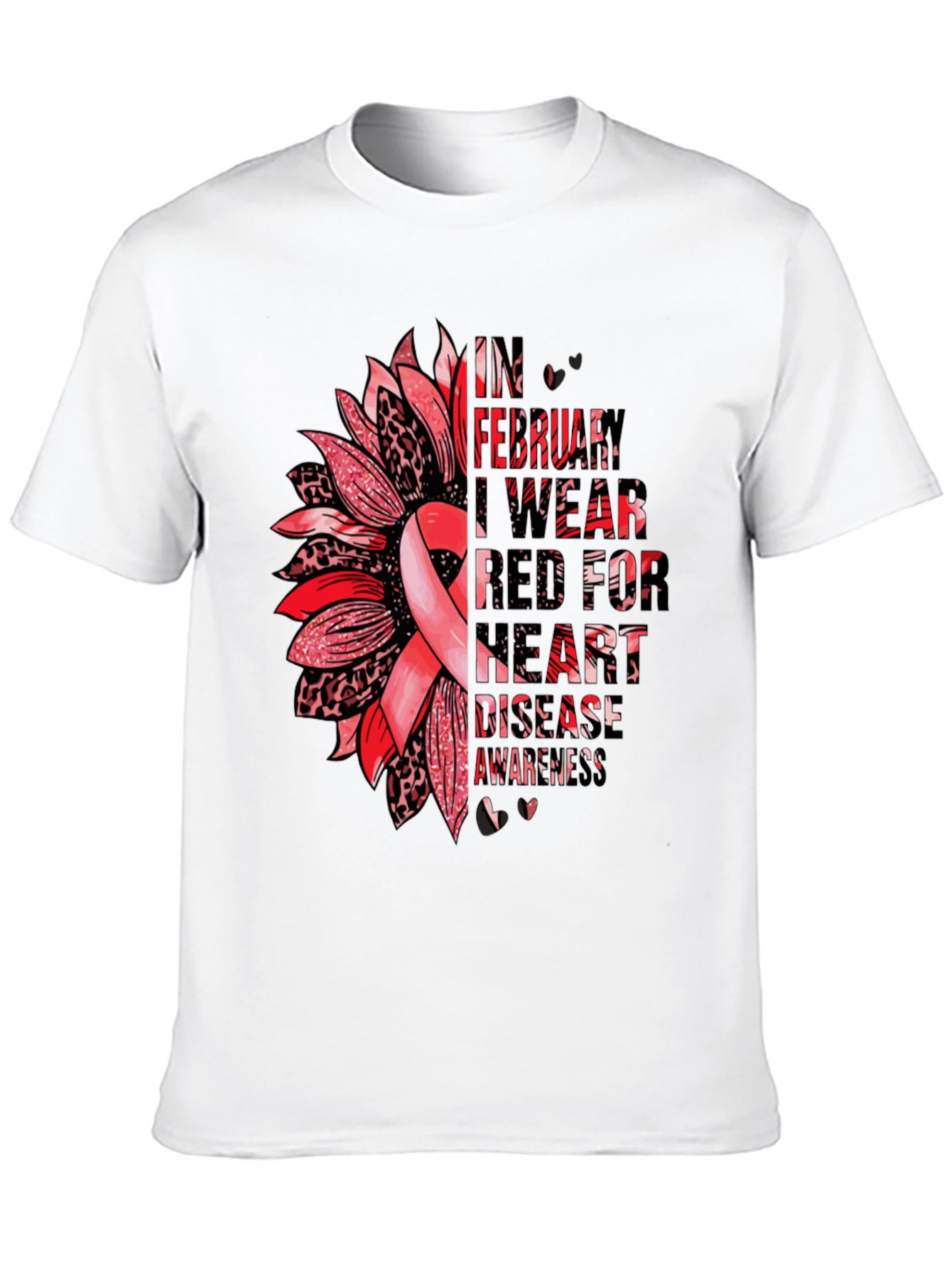 Heart Disease Awareness Graphic Tee