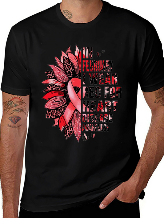Heart Disease Awareness Graphic Tee