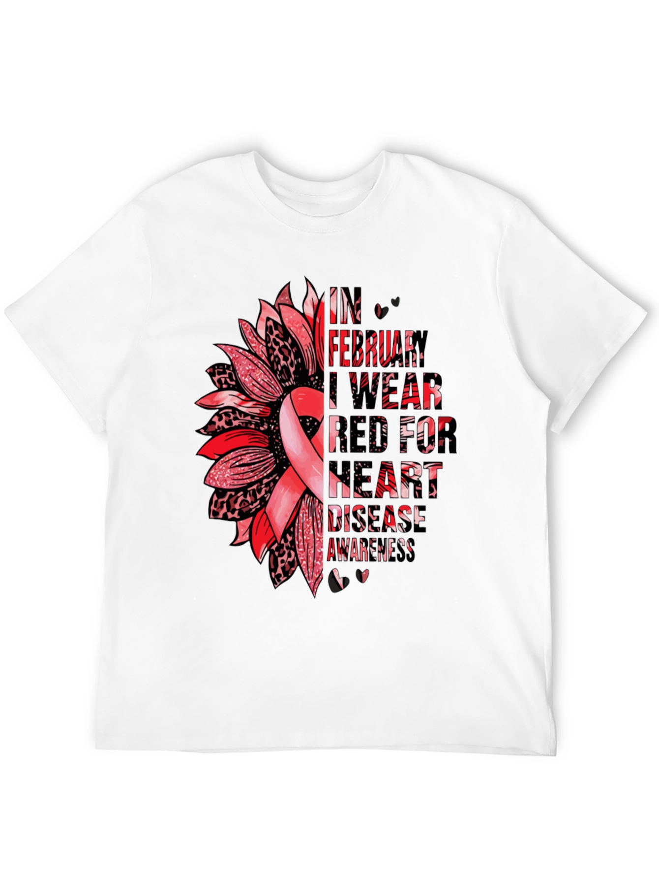 Heart Disease Awareness Graphic Tee