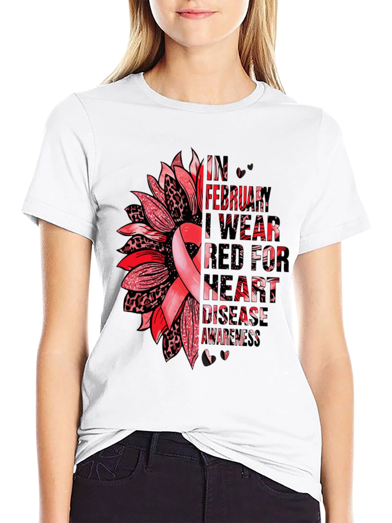 Heart Disease Awareness Graphic Tee