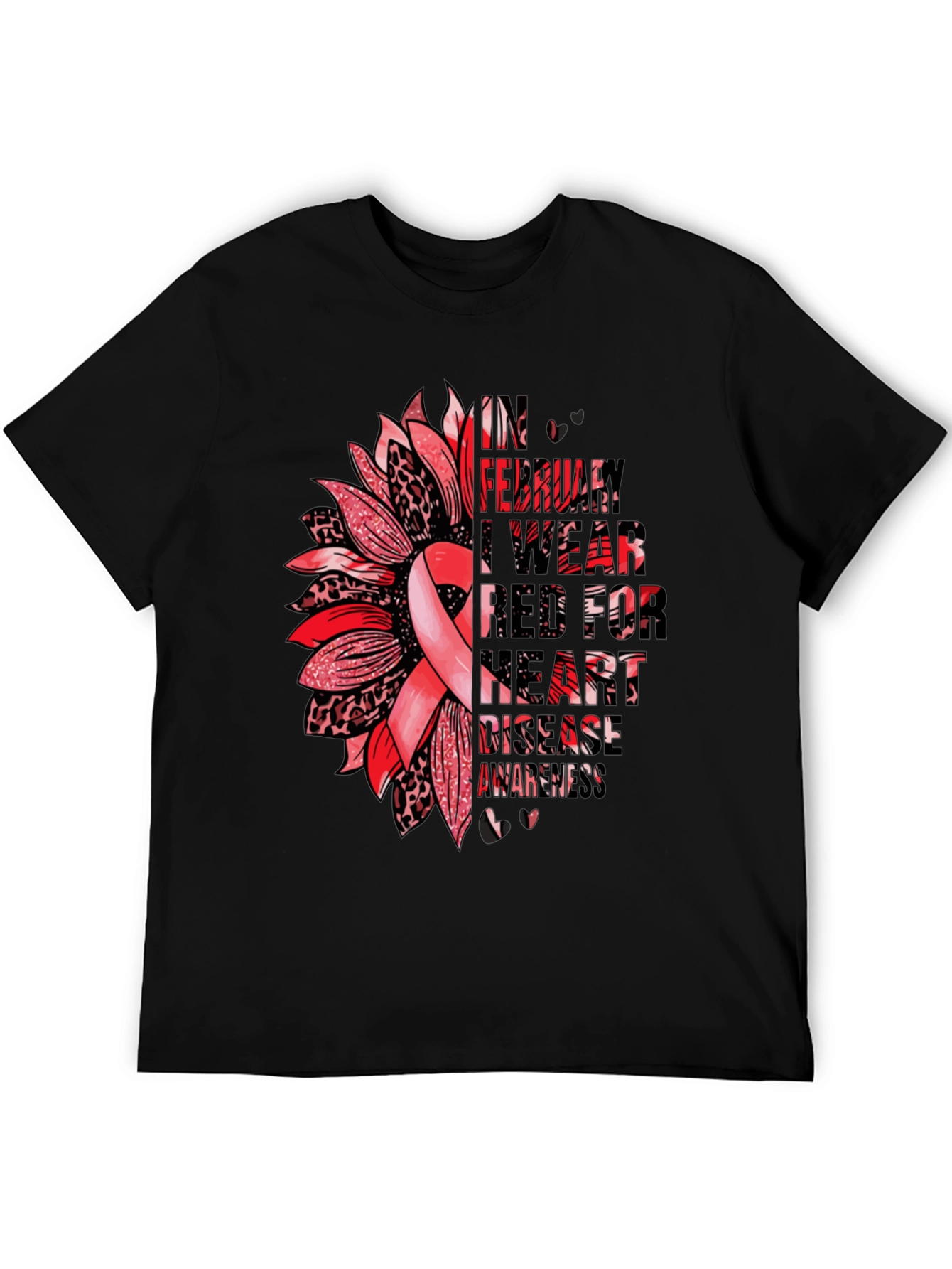 Heart Disease Awareness Graphic Tee