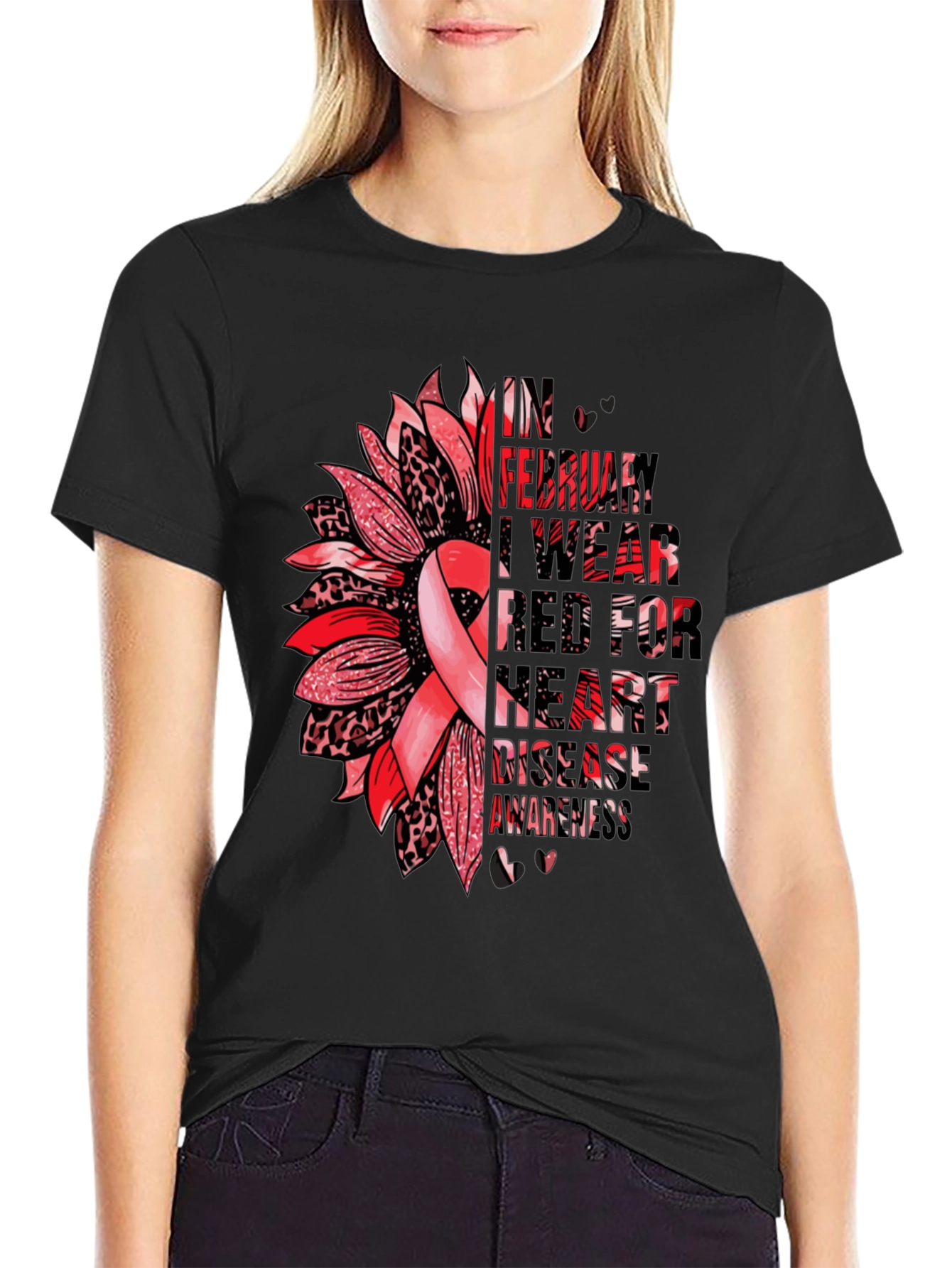 Heart Disease Awareness Graphic Tee