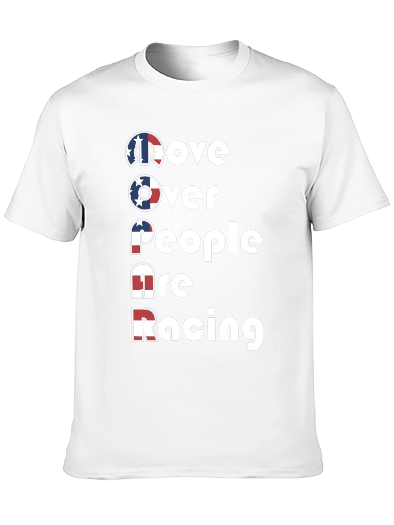 Move Over Mopar Racing Tee - Patriotic Design