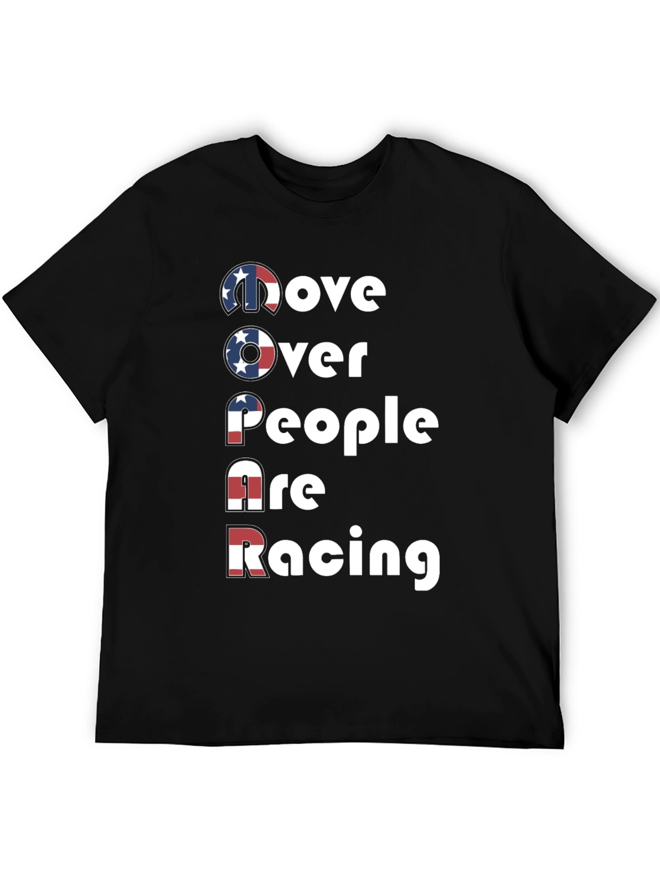 Move Over Mopar Racing Tee - Patriotic Design