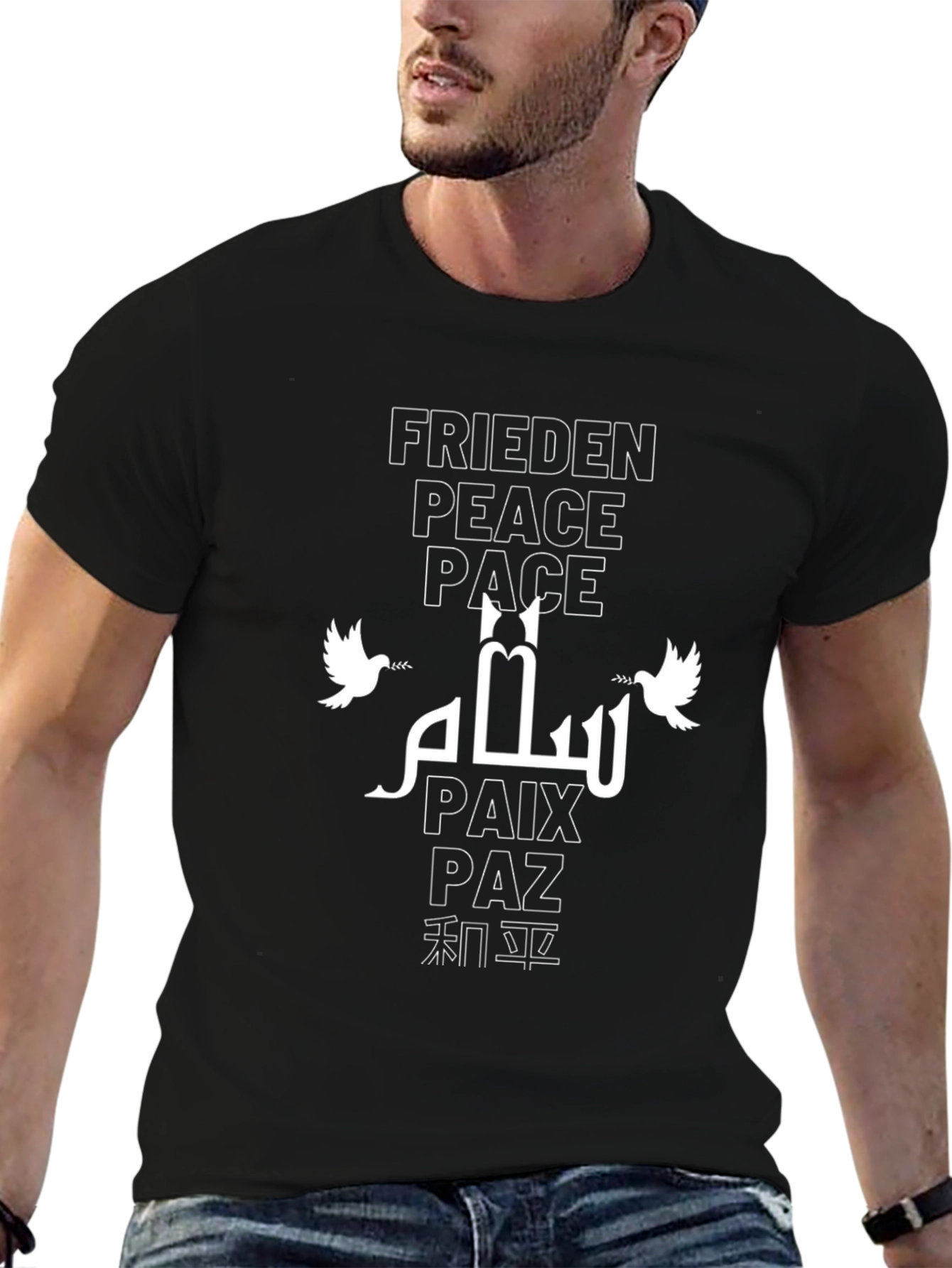 Peace Dove Graphic T-Shirt - Frieden Paix Paz