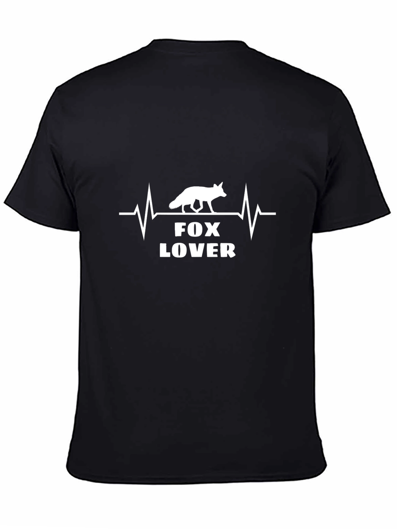 Fox Lover Heartbeat Graphic Tee - Soft Cotton Blend