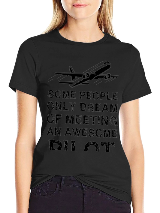 Awesome Pilot T-Shirt - Airplane Graphic Tee