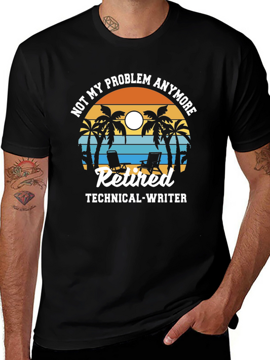 Retired Technical Writer Graphic T-Shirt