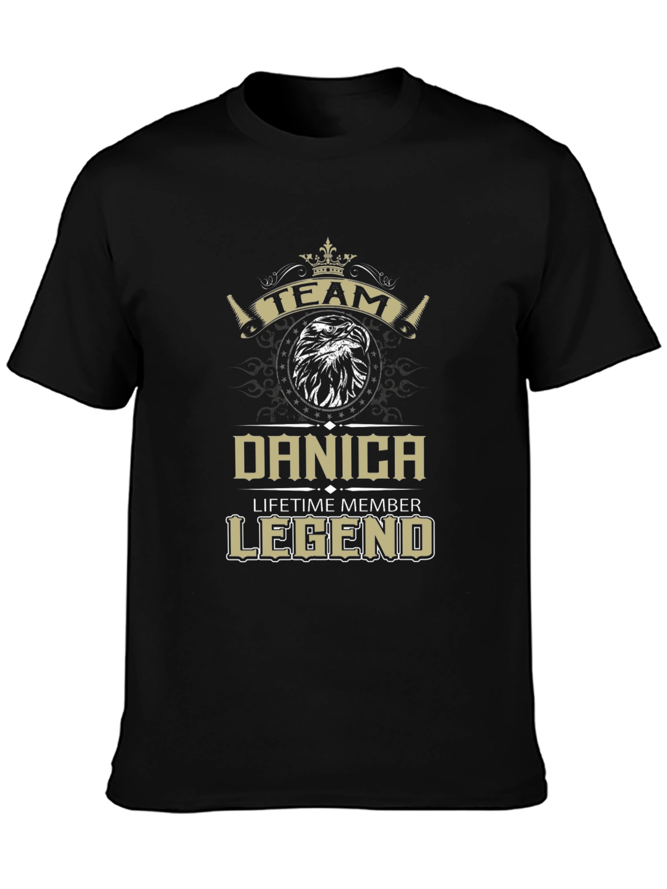 Team Danica Lifetime Member Legend Black T-Shirt
