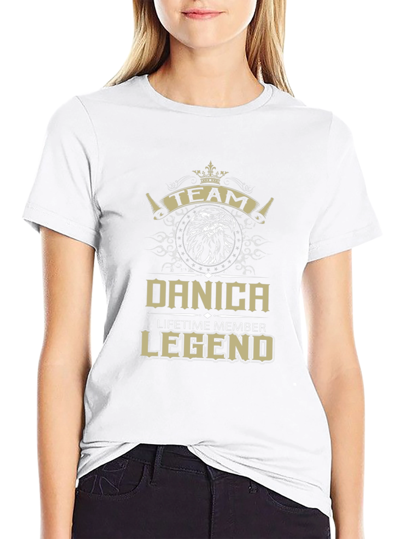 Team Danica Lifetime Member Legend Black T-Shirt