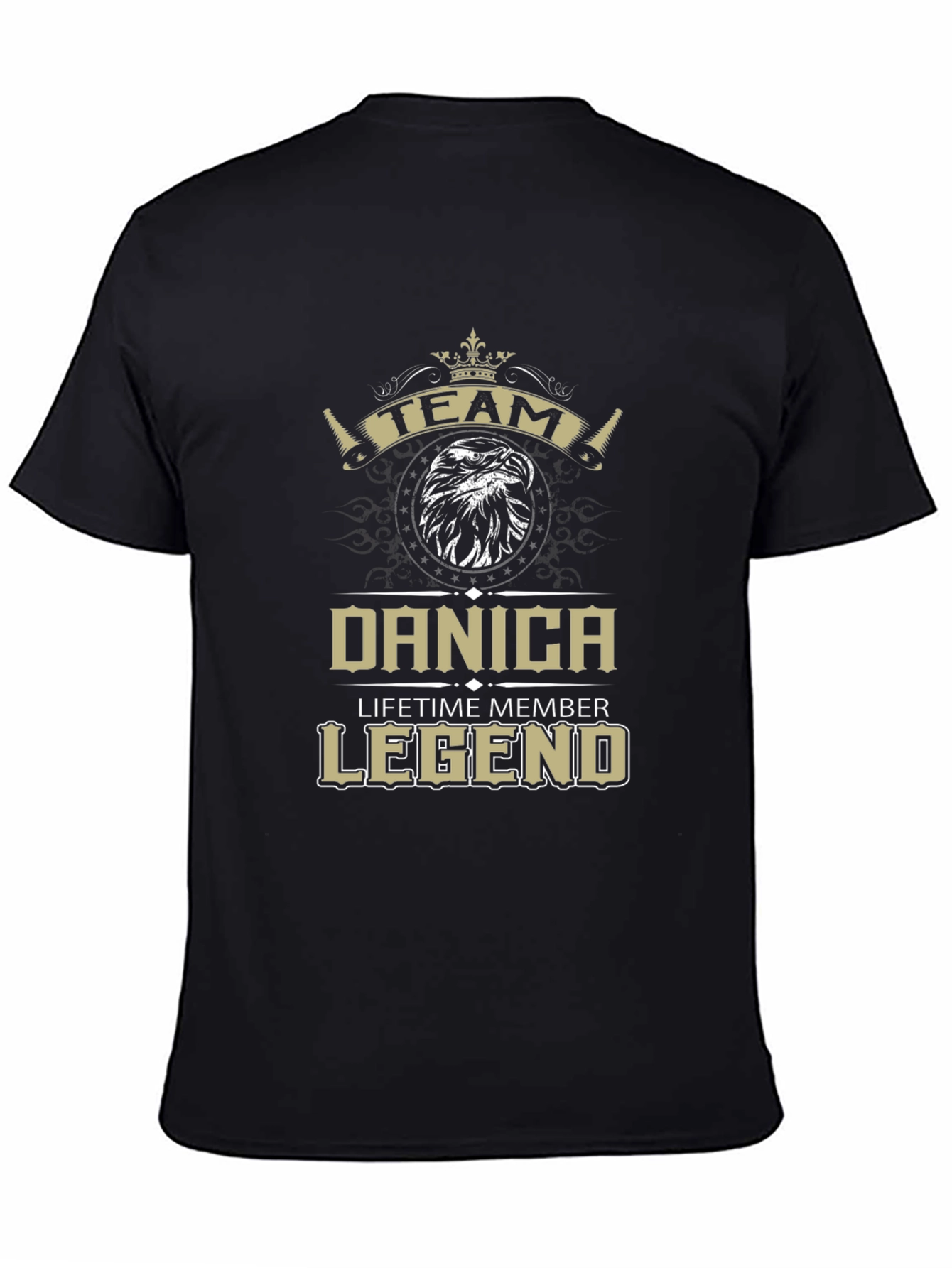 Team Danica Lifetime Member Legend Black T-Shirt