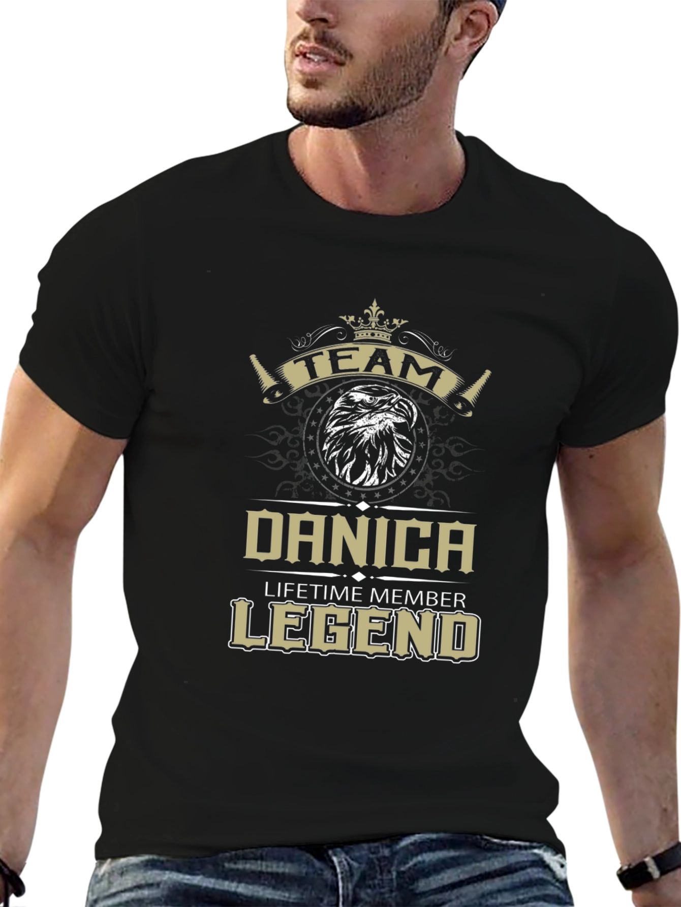 Team Danica Lifetime Member Legend Black T-Shirt