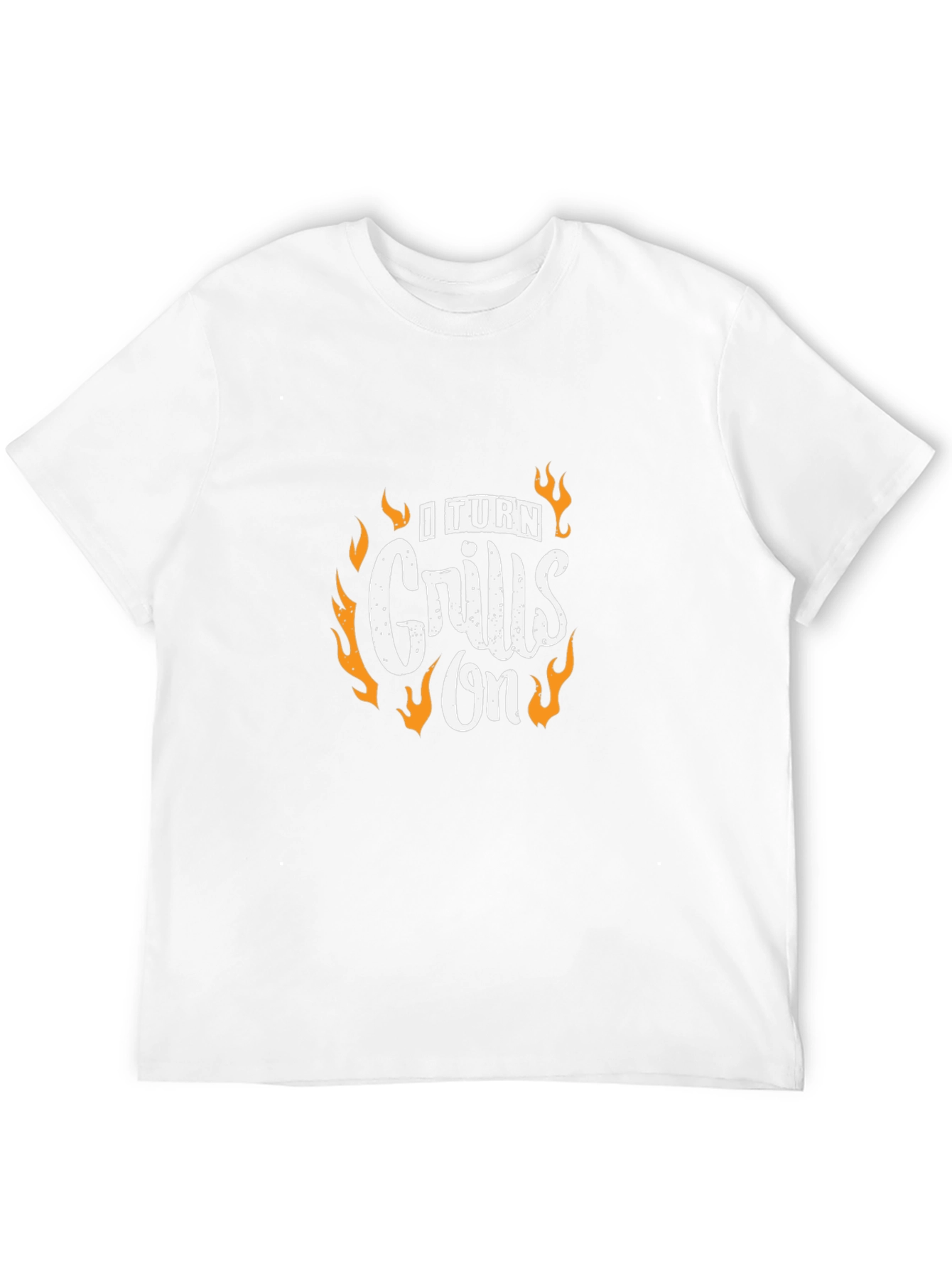 I Turn Grills On Black Graphic Tee