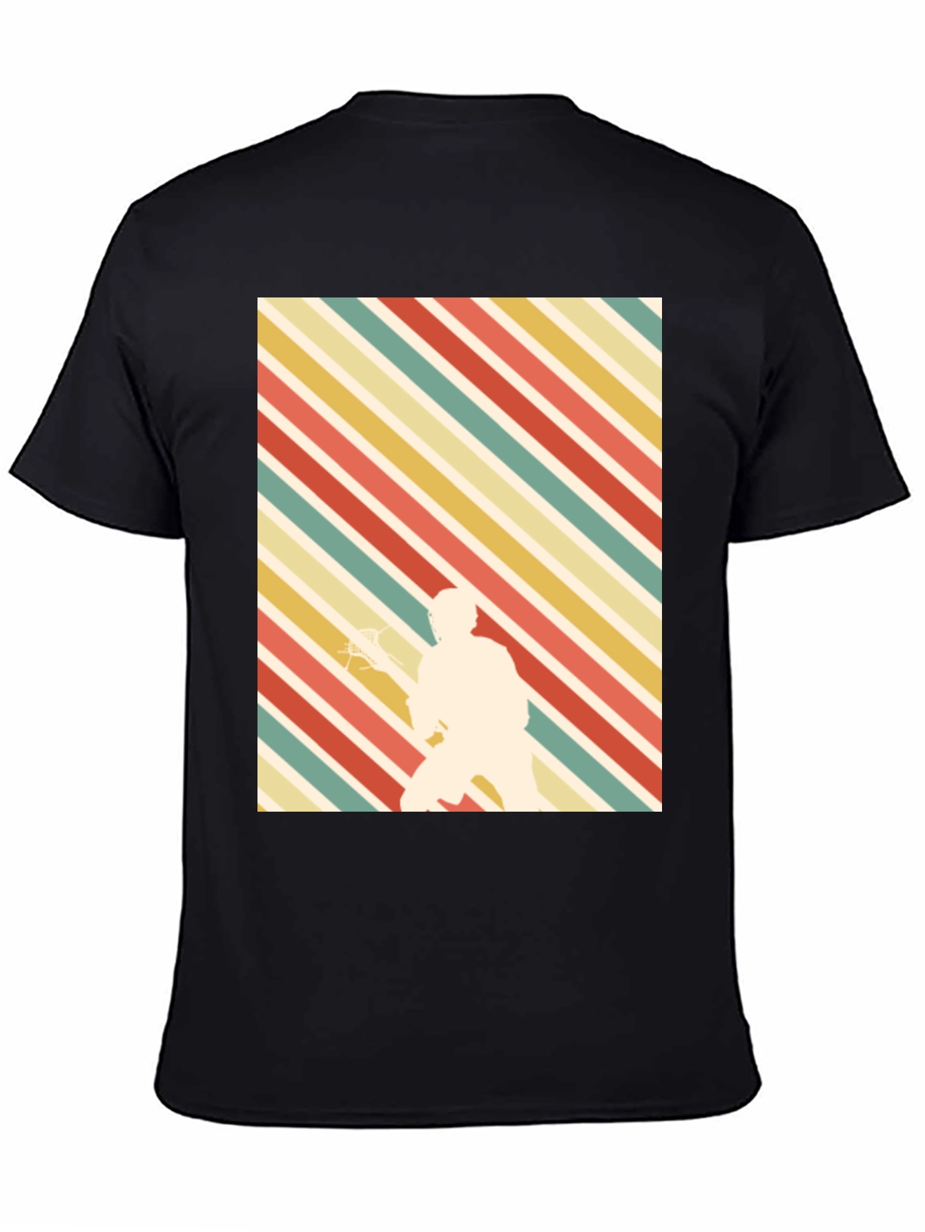 Retro Lacrosse Player T-Shirt