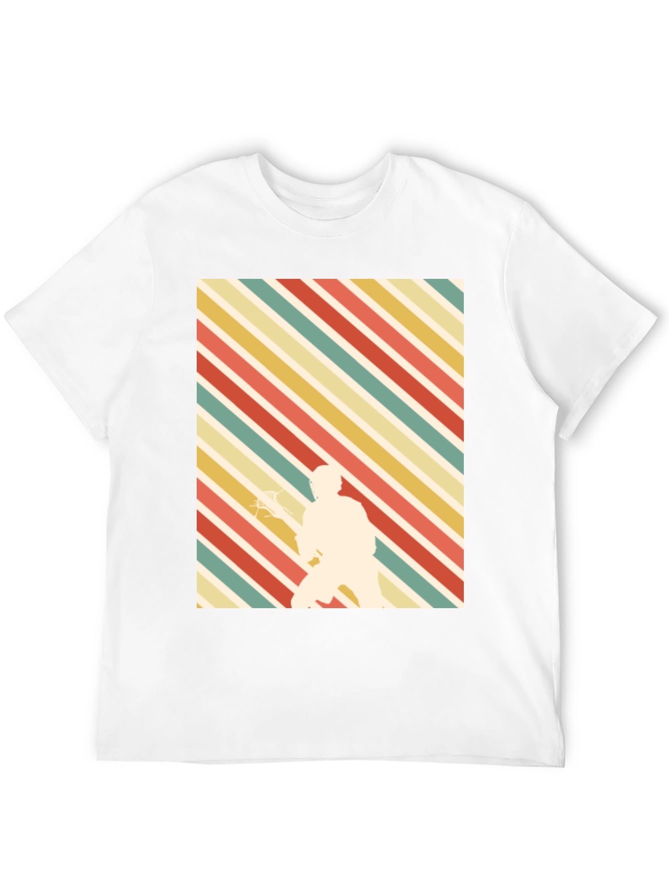 Retro Lacrosse Player T-Shirt