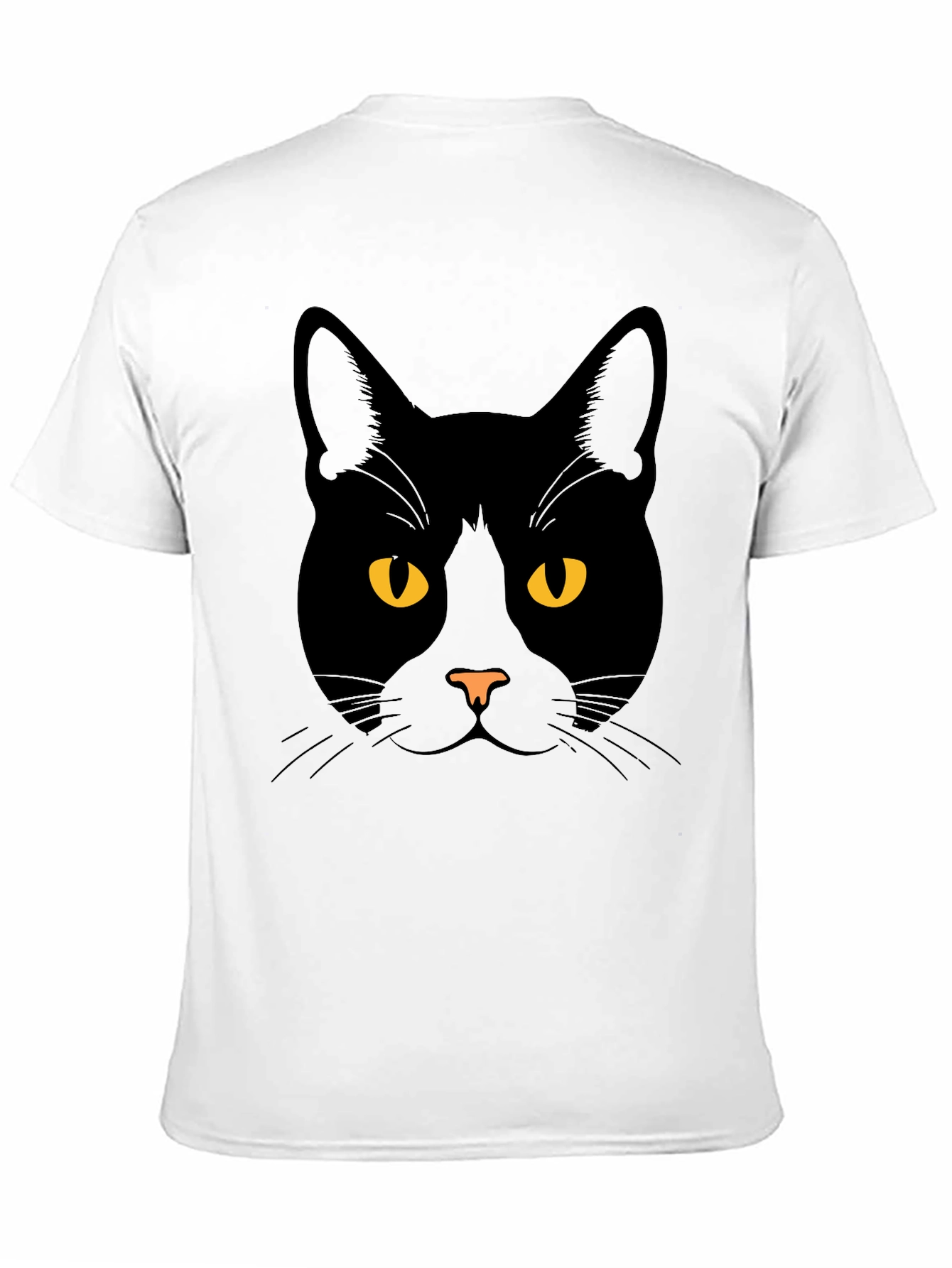 Black Cat Face Graphic Tee