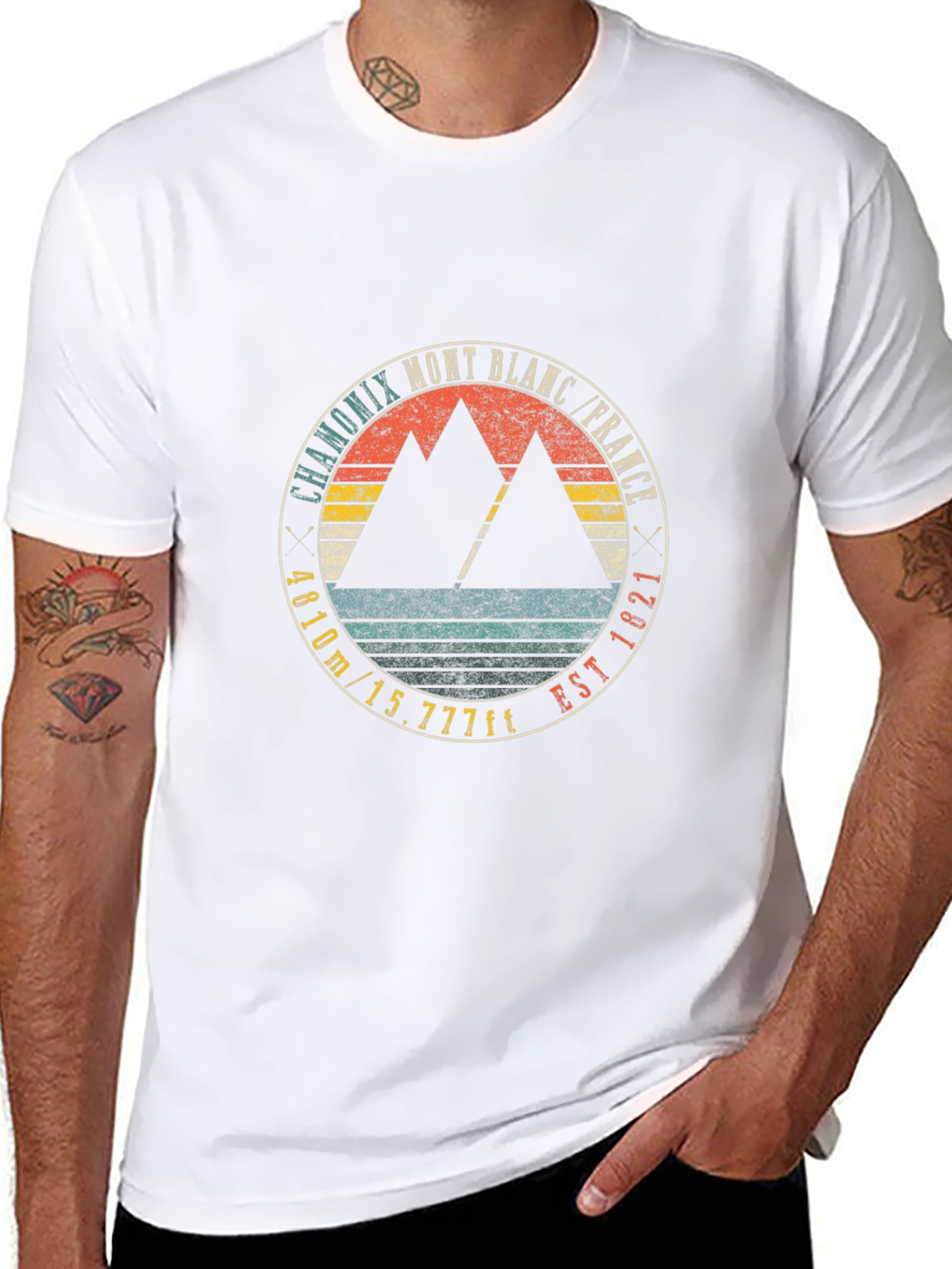 Chamonix Mont Blanc France Graphic Tee