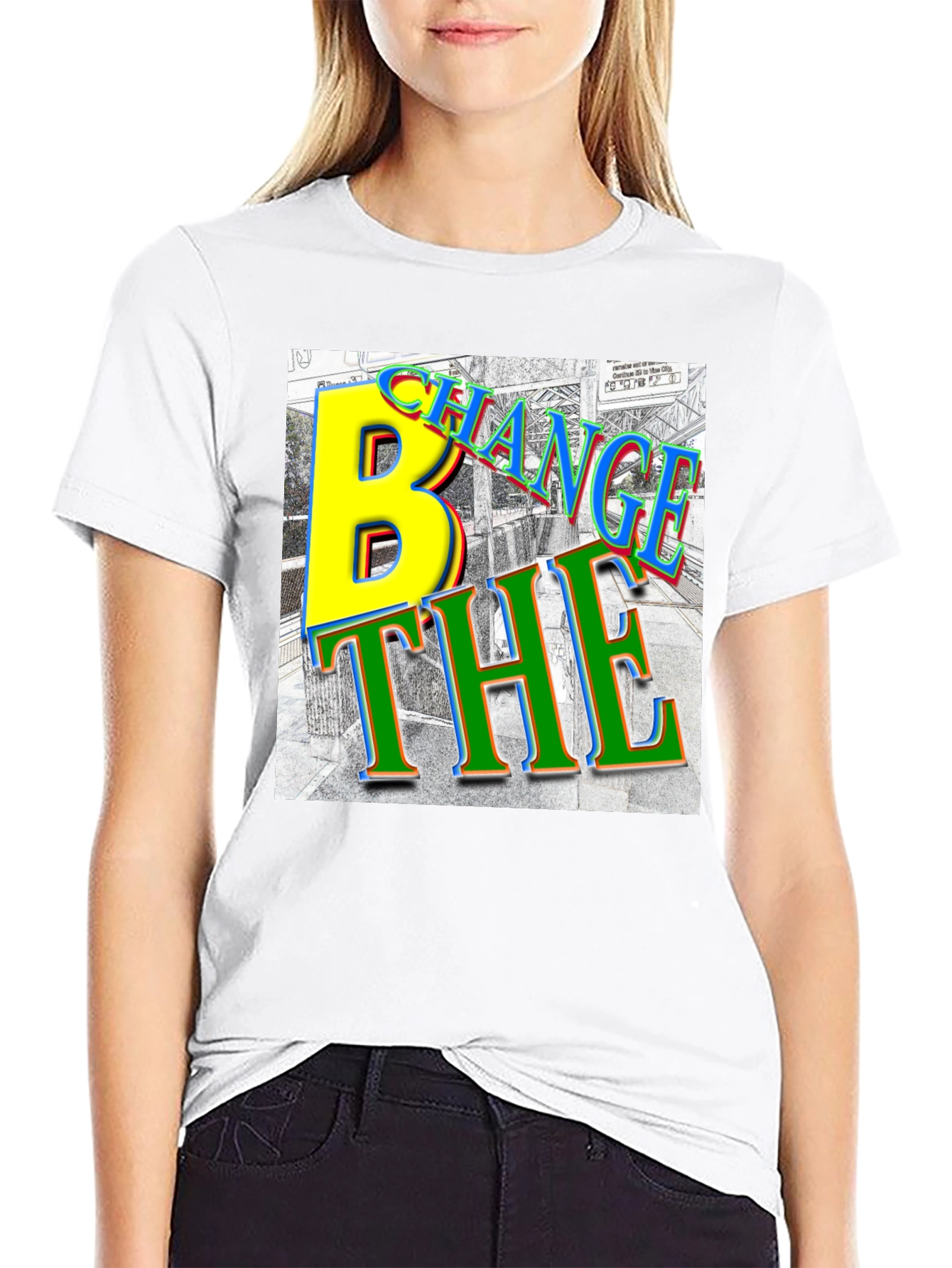 Change The B Black T-Shirt
