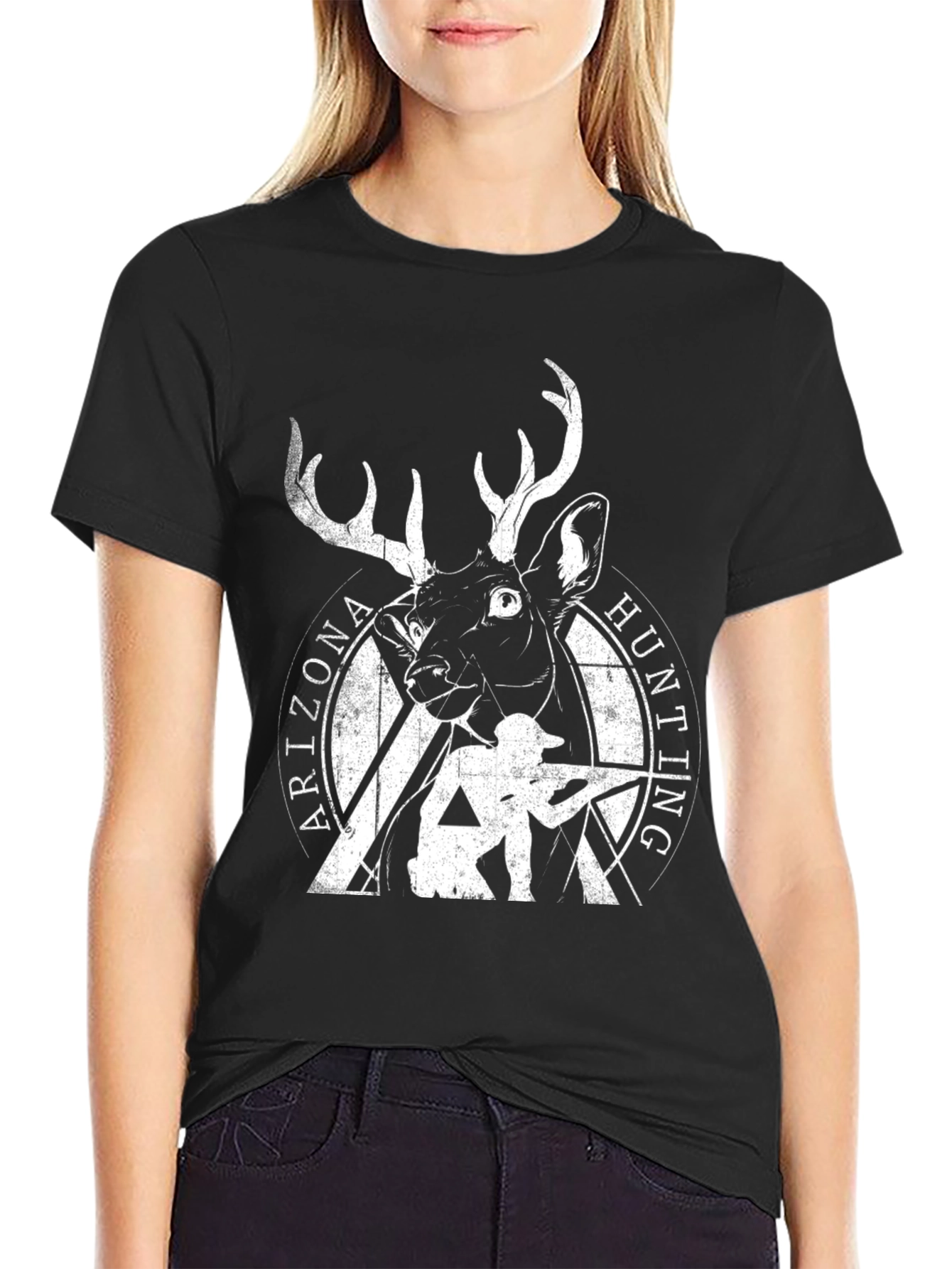 Arizona Hunting Deer Graphic T-Shirt