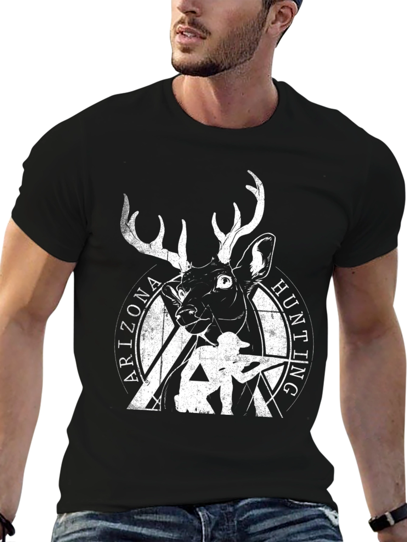Arizona Hunting Deer Graphic T-Shirt