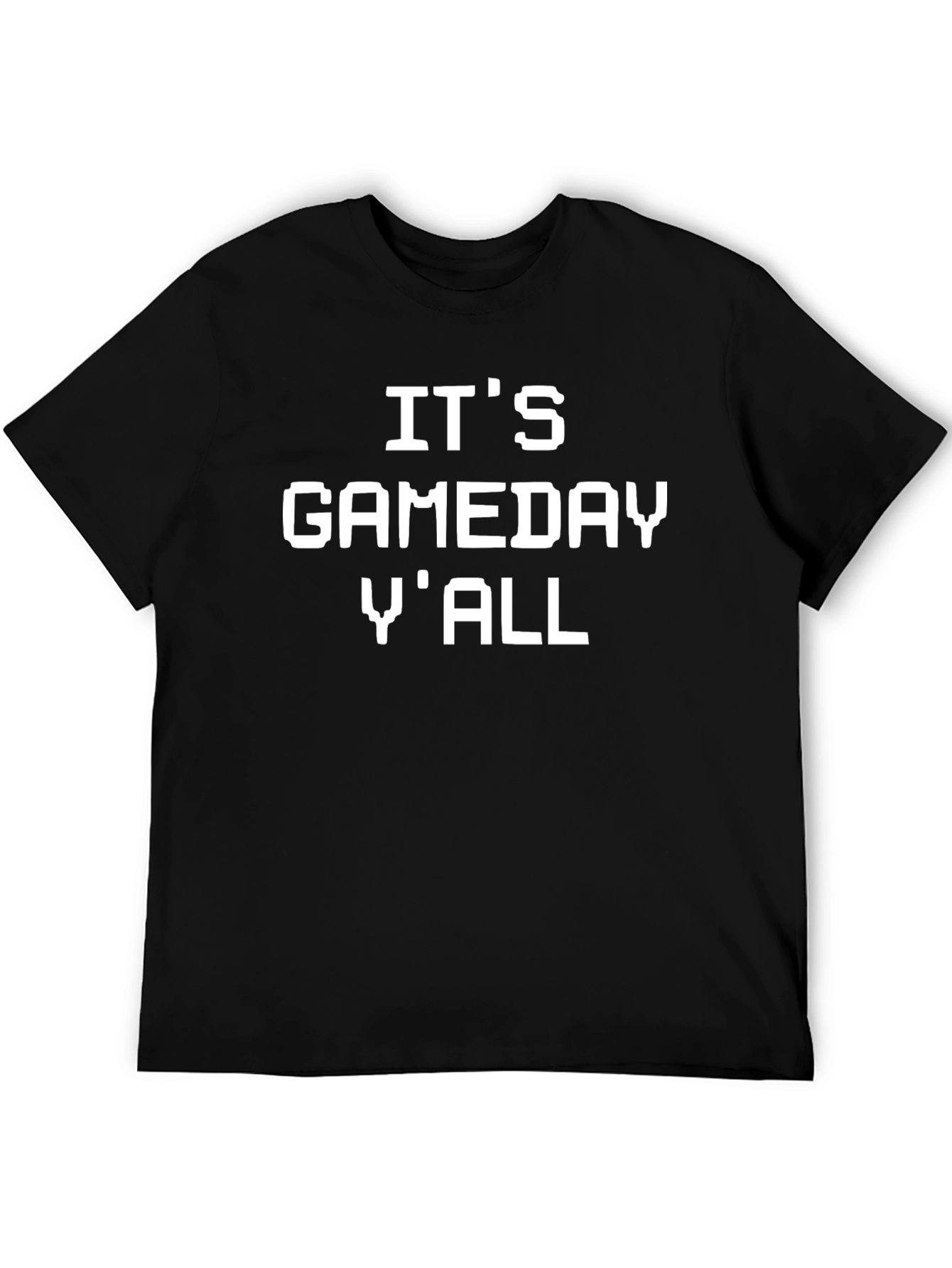 Its Gameday Yall - Black Graphic T-Shirt