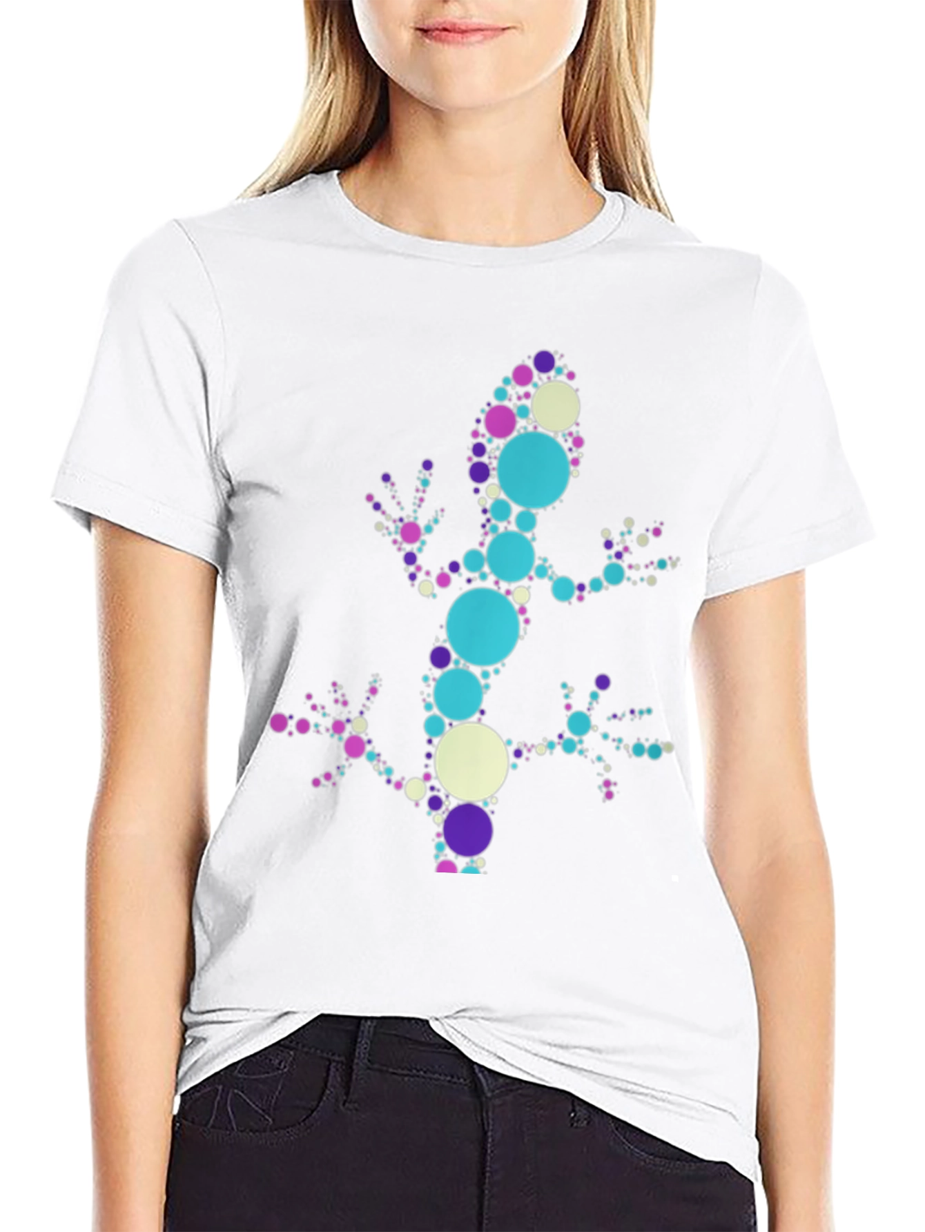 Dotted Gecko Graphic Tee - Unique Design