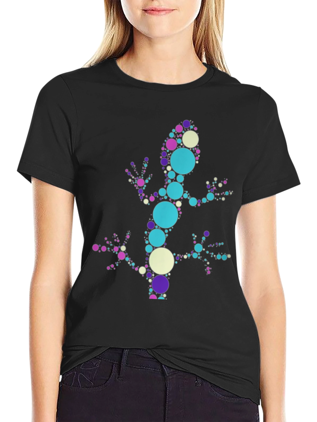 Dotted Gecko Graphic Tee - Unique Design