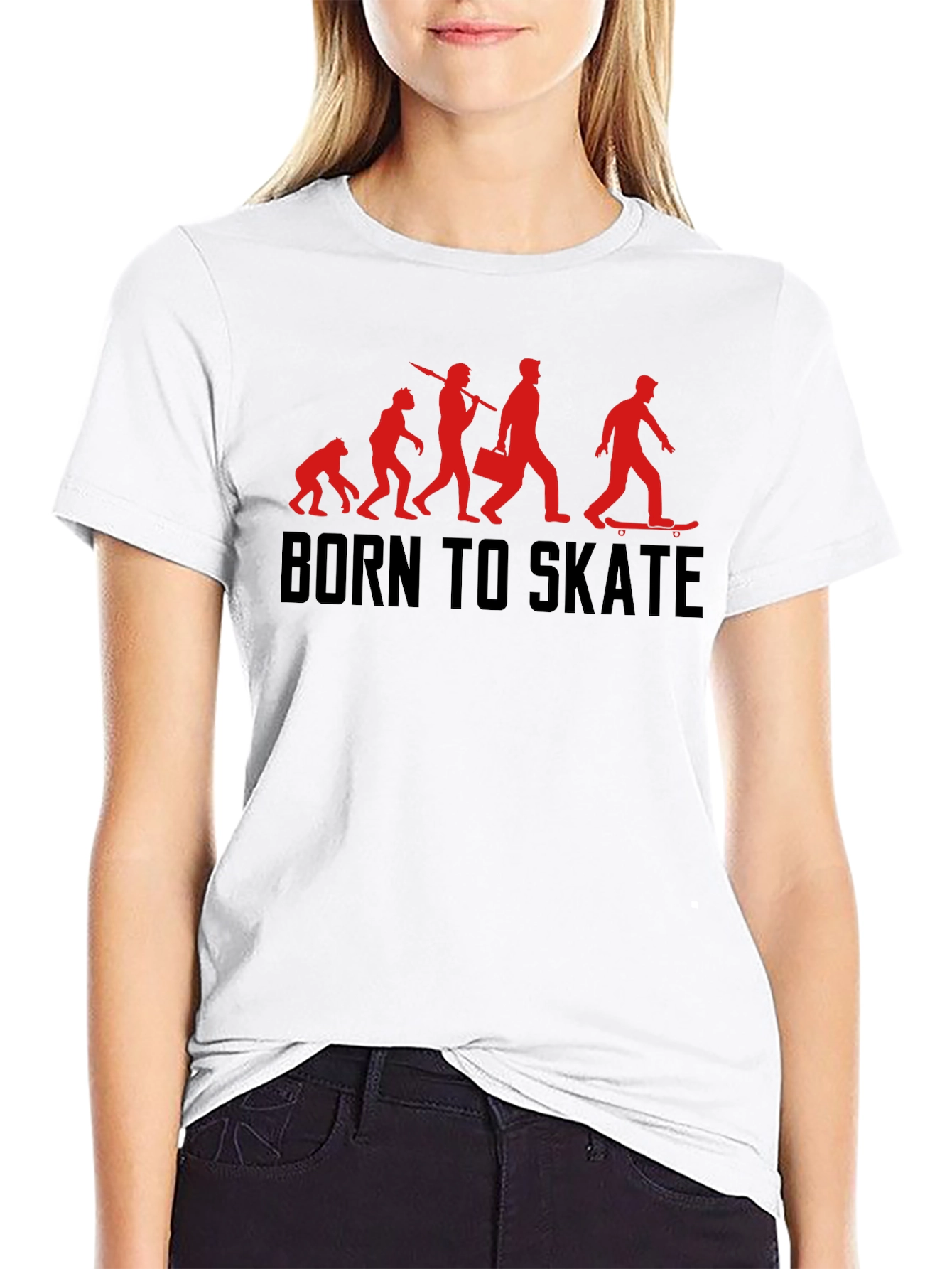Born to Skate Evolution Black T-Shirt