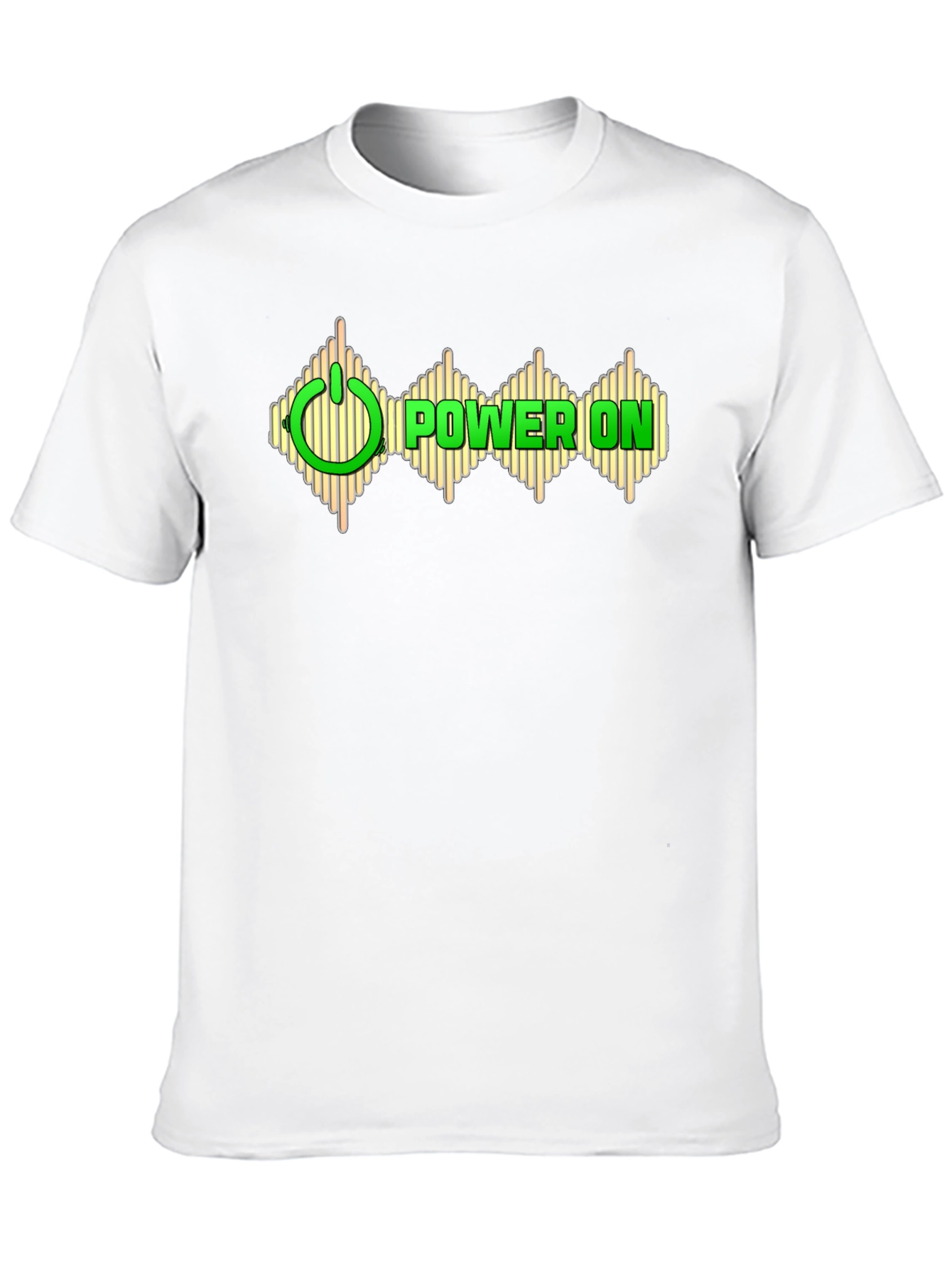 Power On Graphic Black T-Shirt