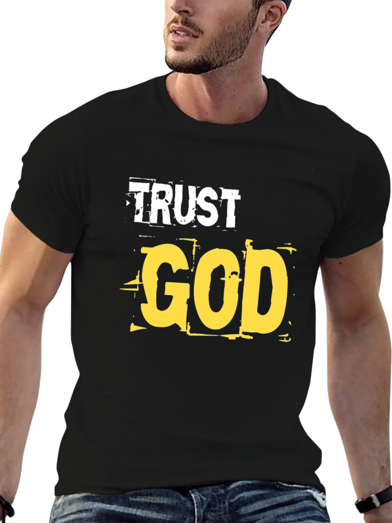 Trust God Graphic T-Shirt - Religious Faith Tee