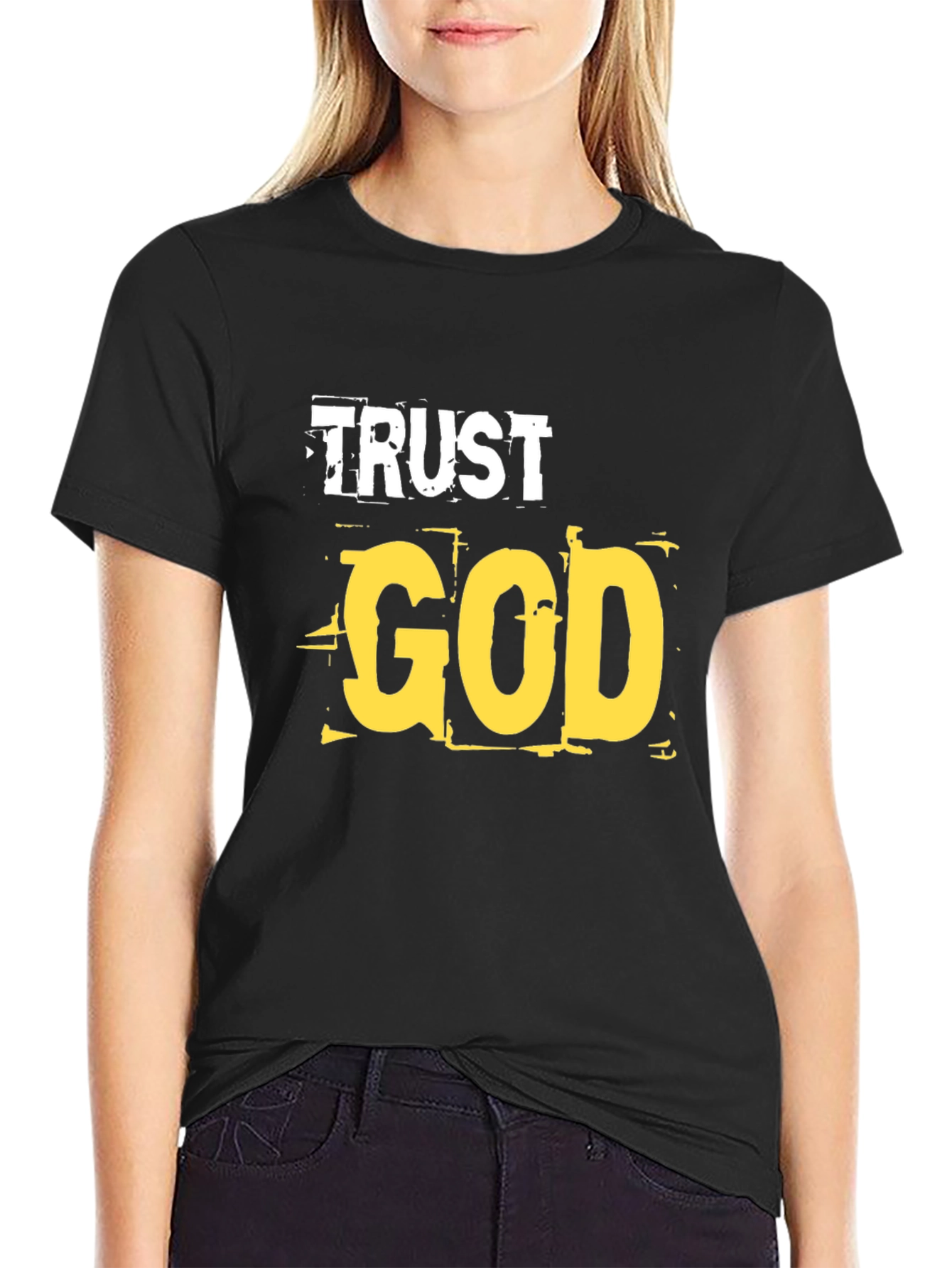 Trust God Graphic T-Shirt - Religious Faith Tee