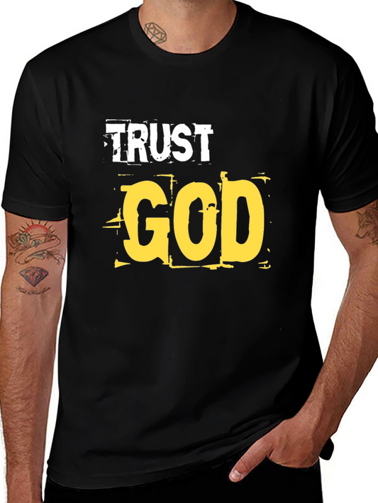 Trust God Graphic T-Shirt - Religious Faith Tee