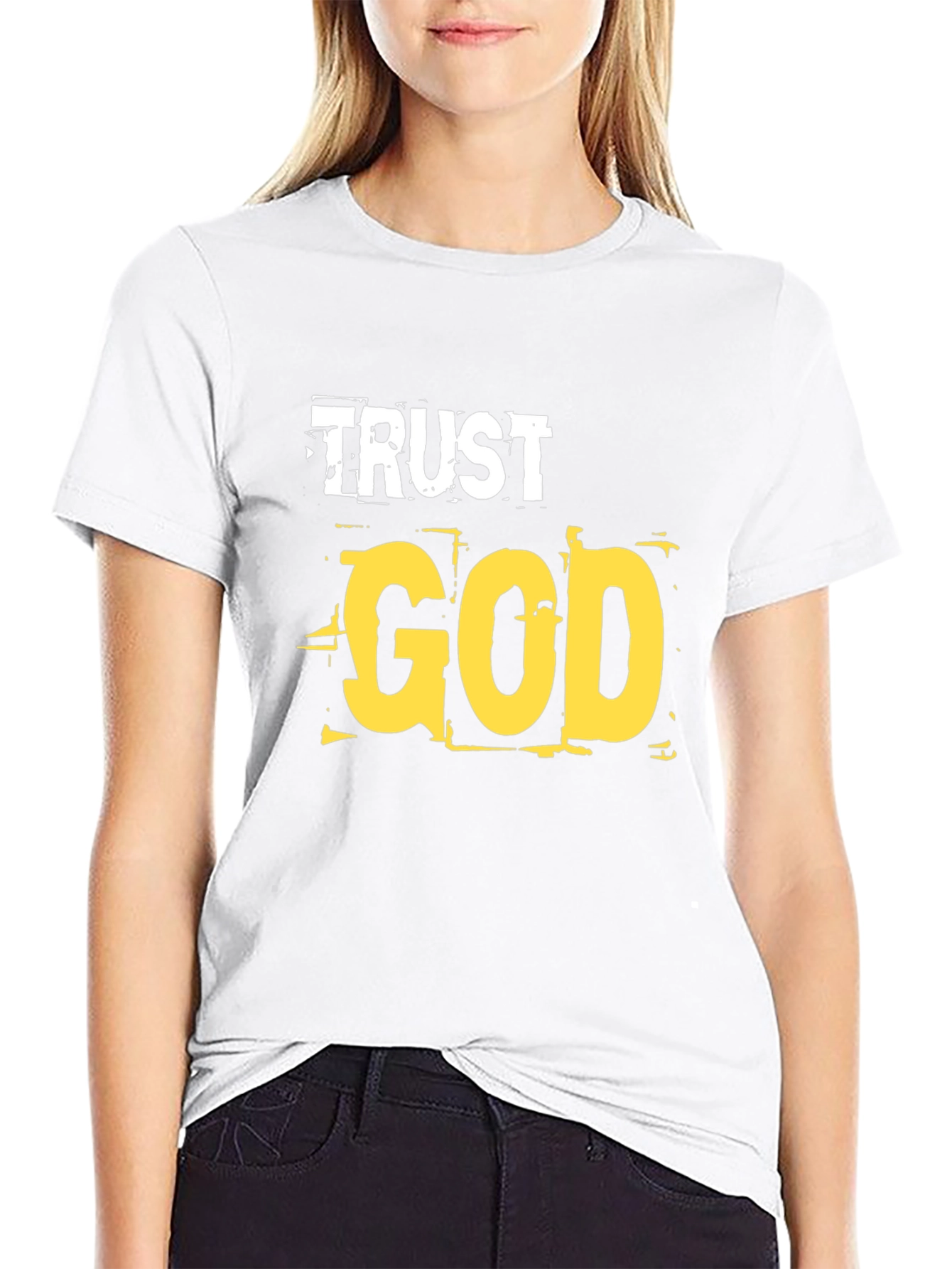 Trust God Graphic T-Shirt - Religious Faith Tee