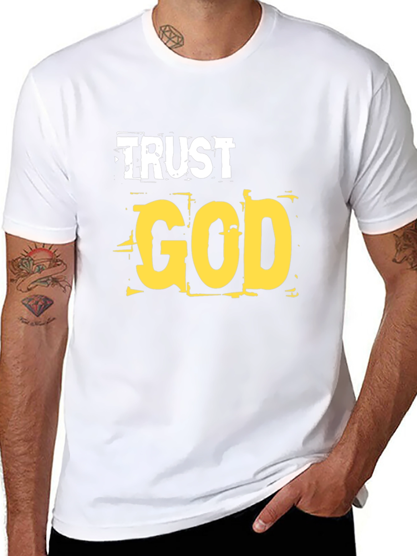 Trust God Graphic T-Shirt - Religious Faith Tee